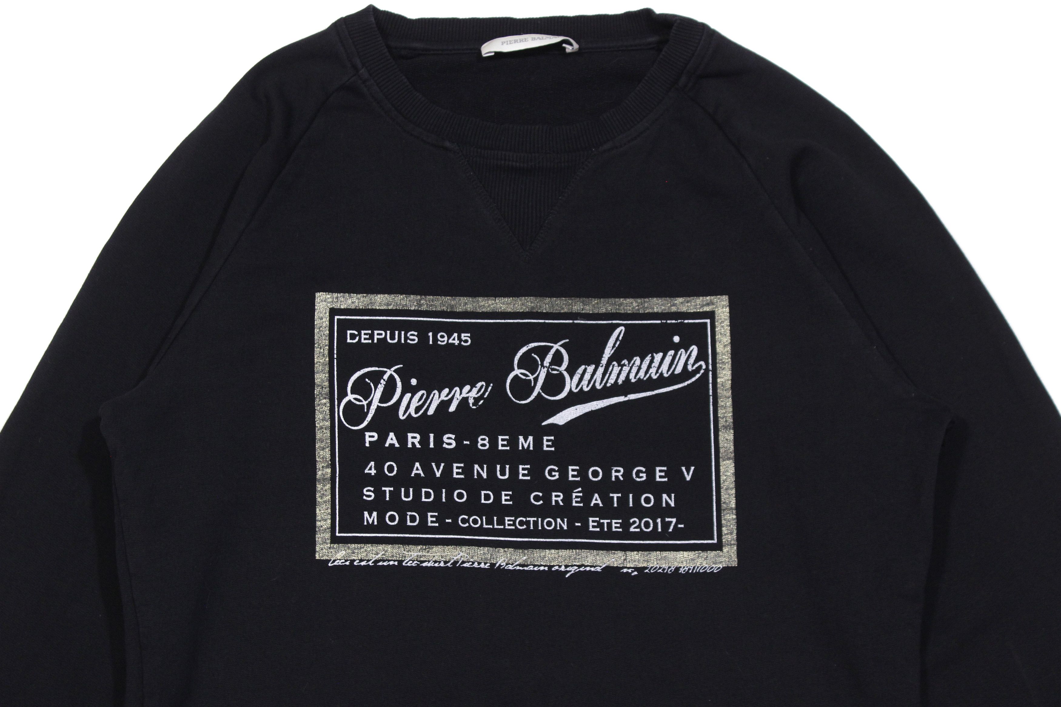 Pierre Balmain Big Logo Sweatshirt Size US S / EU 44-46 / 1 - 3 Thumbnail