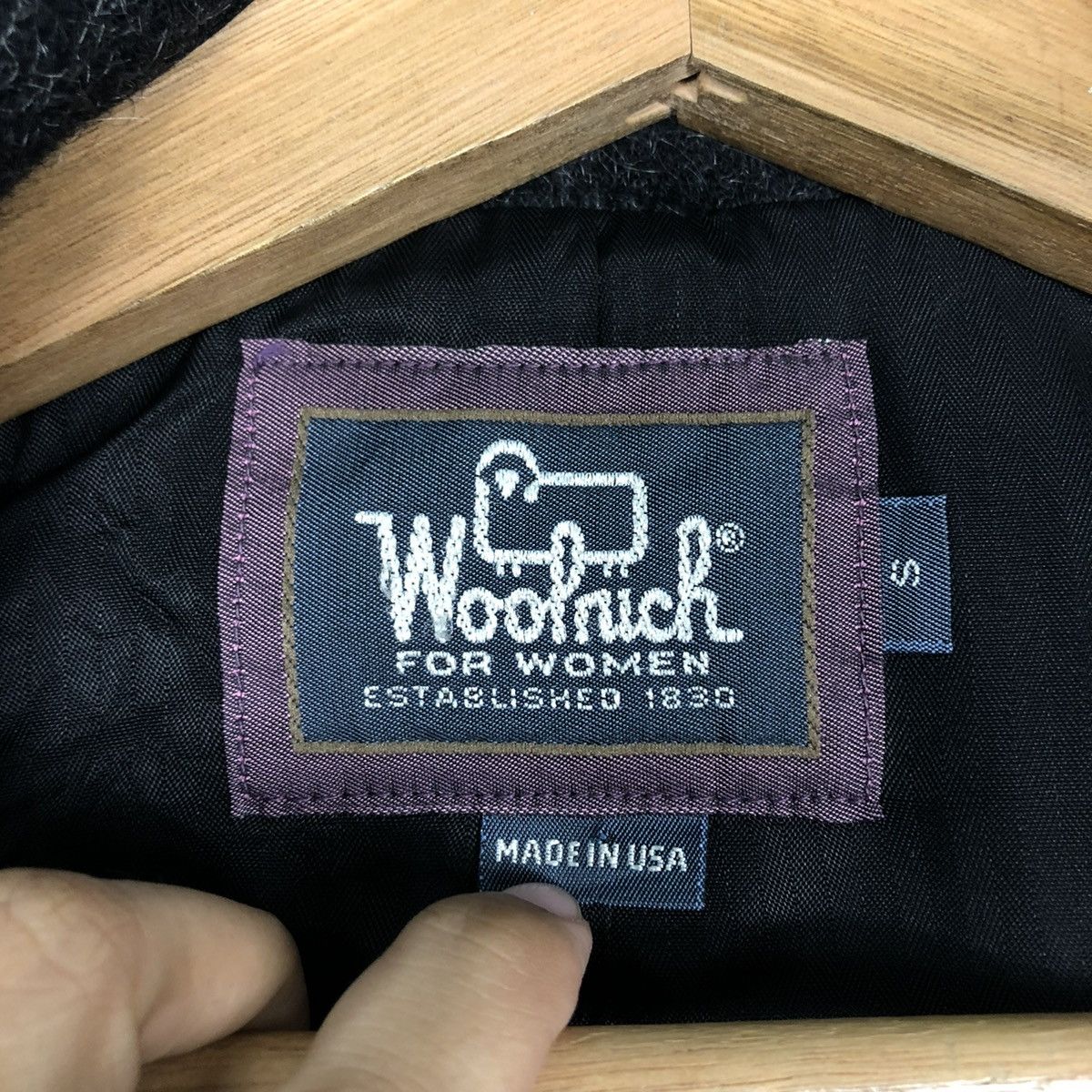 Woolrich Woolen Mills 📌VINTAGE WOOL CHORE JACKET WOOLRICH MADE IN USA Size US S / EU 44-46 / 1 - 18 Thumbnail
