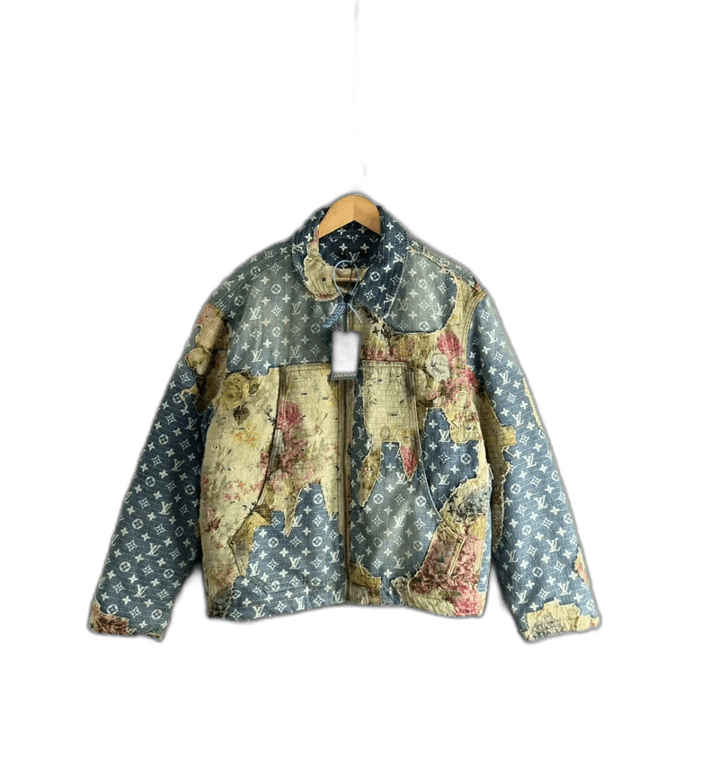 Louis Vuitton Louis Vuitton Floral Pattern Denim Jacket-yf Size US M / EU 48-50 / 2 - 1 Thumbnail