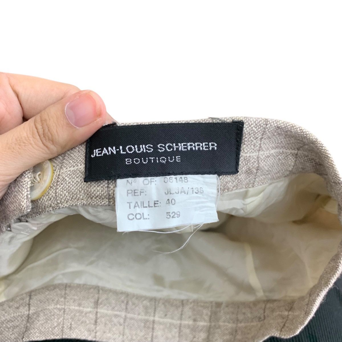 Jean-Louis Scherrer Vintage 90s JEAN LOUIS SCHERRER Boutique Nova Checks Tartan Size 30" / US 8 / IT 44 - 7 Thumbnail