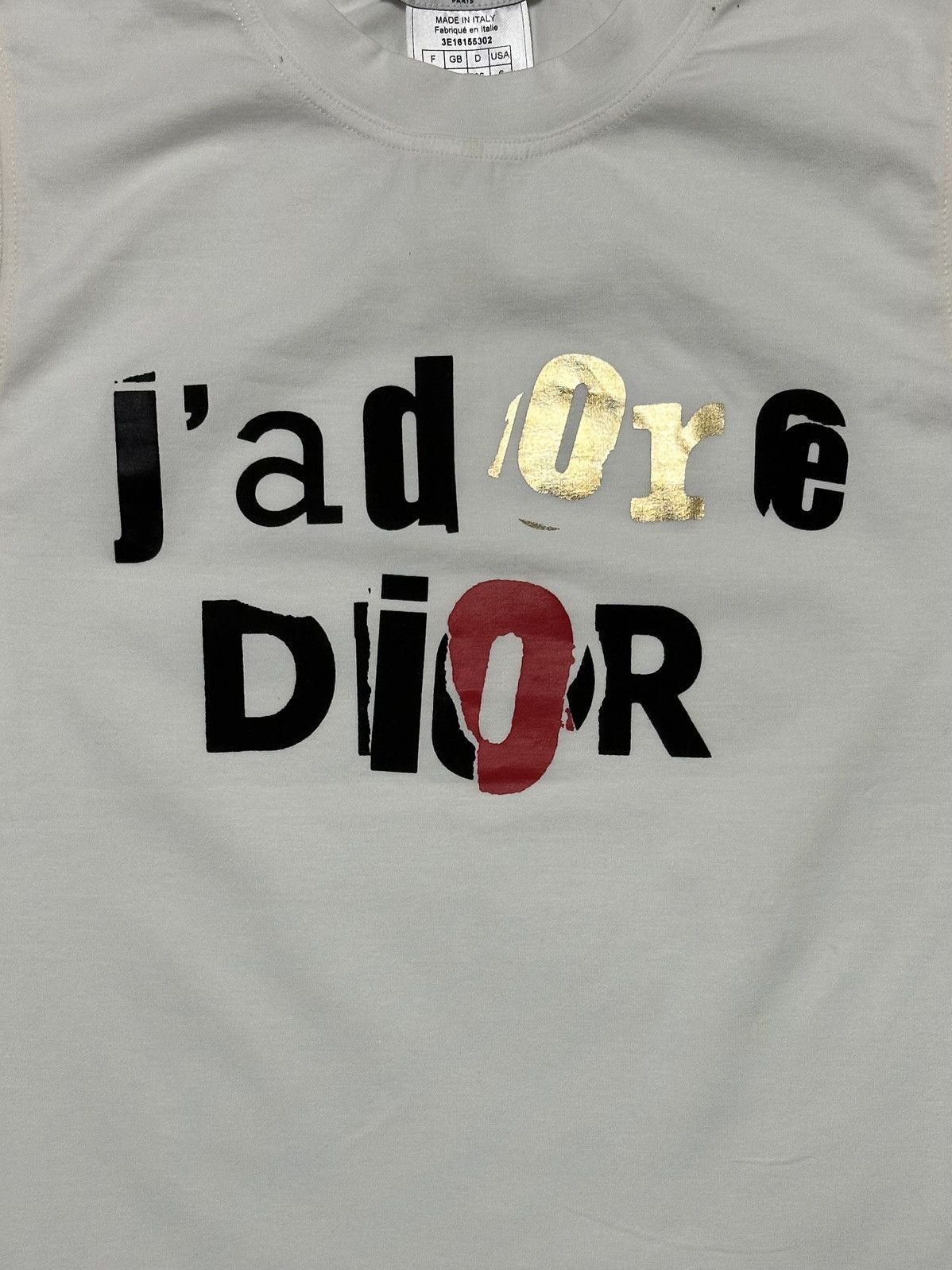 Dior CHRISTIAN DIOR S/S 2003 "J'ADORE DIOR" Vintage Logo Tank Top Size S / US 4 / IT 40 - 3 Thumbnail