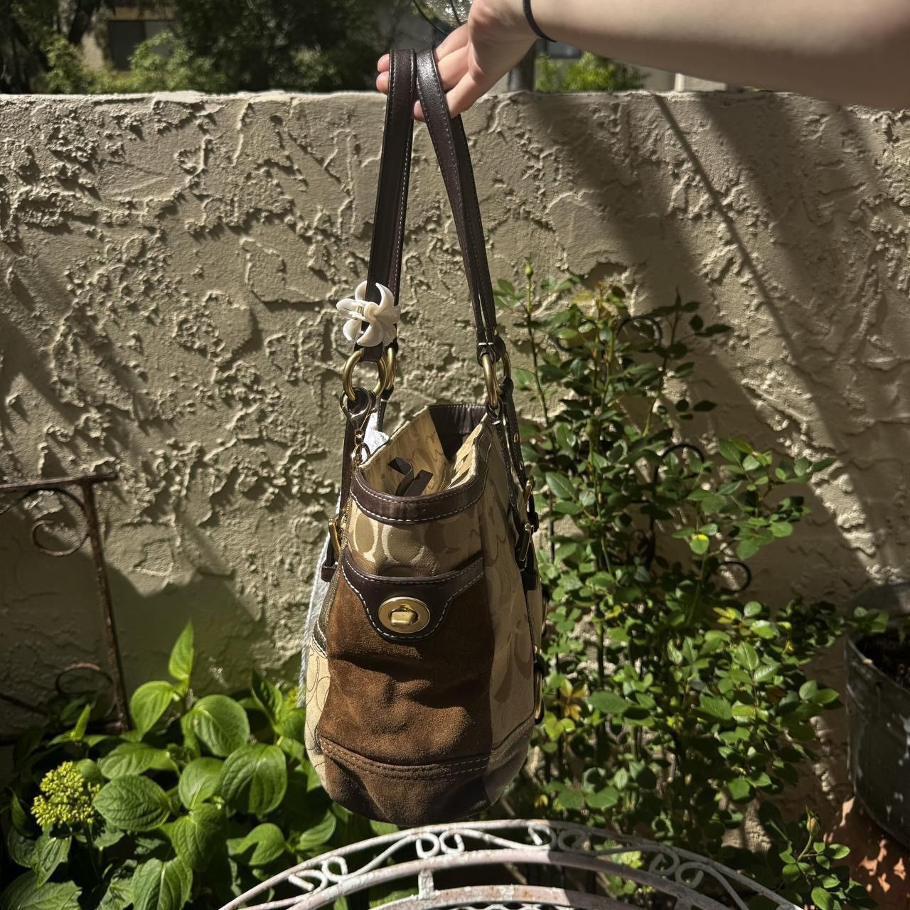 Coach Y2K Brown Coach Patchwork Tote Size ONE SIZE - 5 Thumbnail