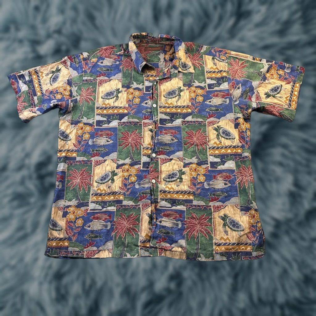 Tori Richard Tori Richard Mens Shirt Extra Large All Over Print Hawaiian Button Up Size US XL / EU 56 / 4 - 1 Thumbnail