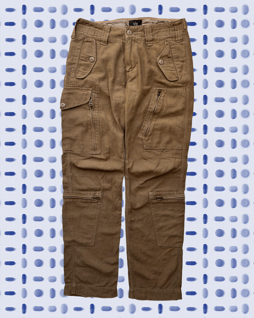 Alpha Industries × Vintage Alpha Industries "8 Pocket" Brown Cargo Pants Size US 30 / EU 46 - 1 Thumbnail