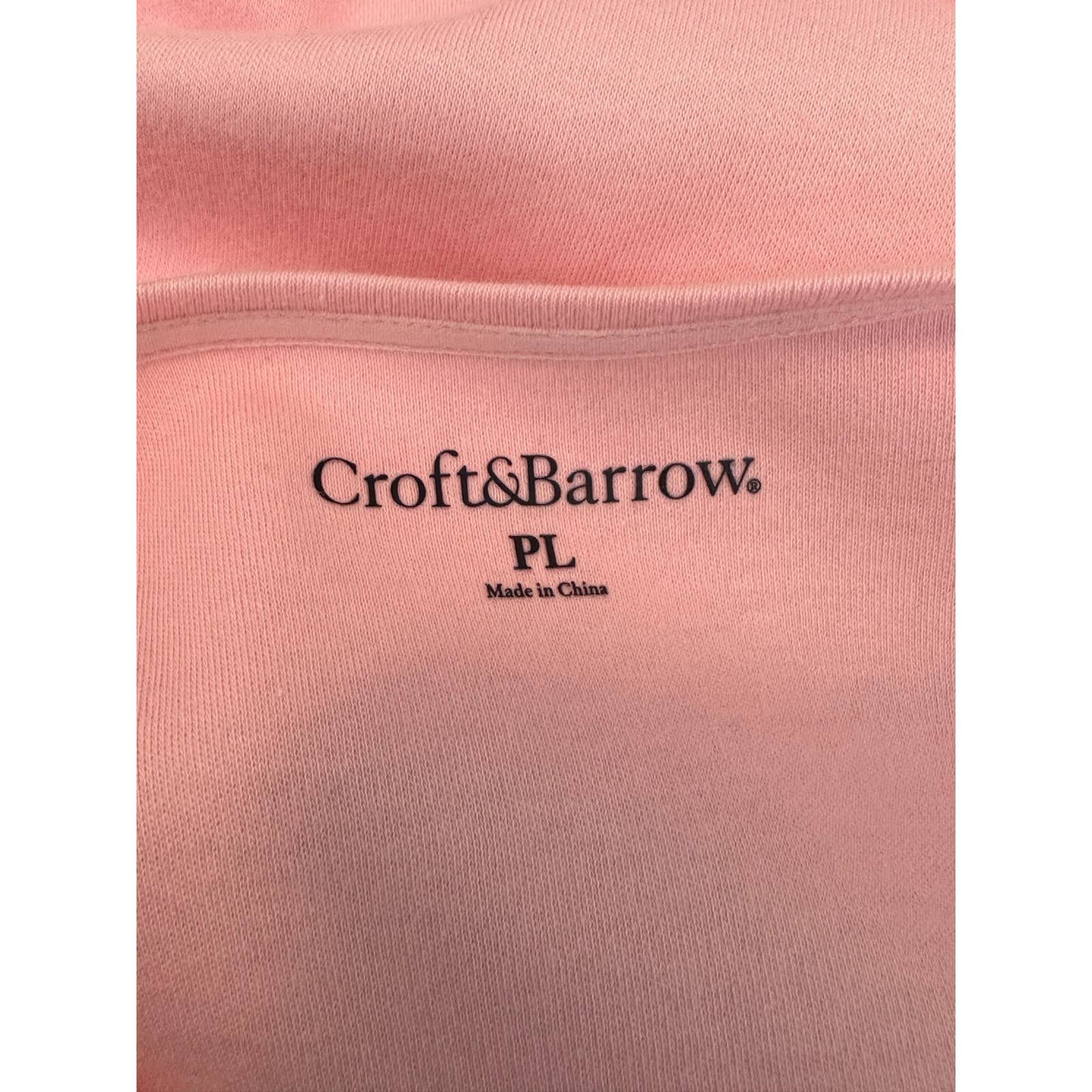 Croft & Barrow Croft & Barrow pink short sleeves cotton top size PL Size L / US 10 / IT 46 - 3 Thumbnail