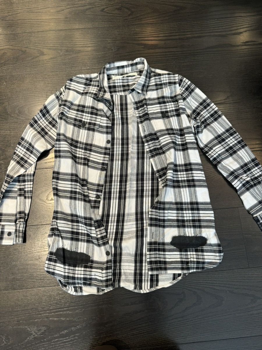 Off-White Black and White Flannel Size US M / EU 48-50 / 2 - 2 Thumbnail