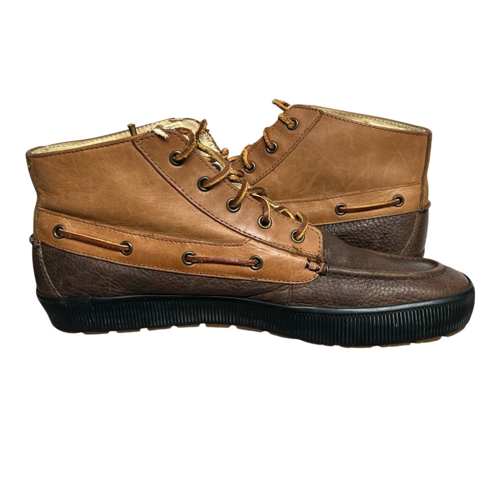 Polo Ralph Lauren Polo Ralph Lauren Delmont Mens 13 D Leather Chukka Boots Size US 13 / EU 46 - 3 Thumbnail
