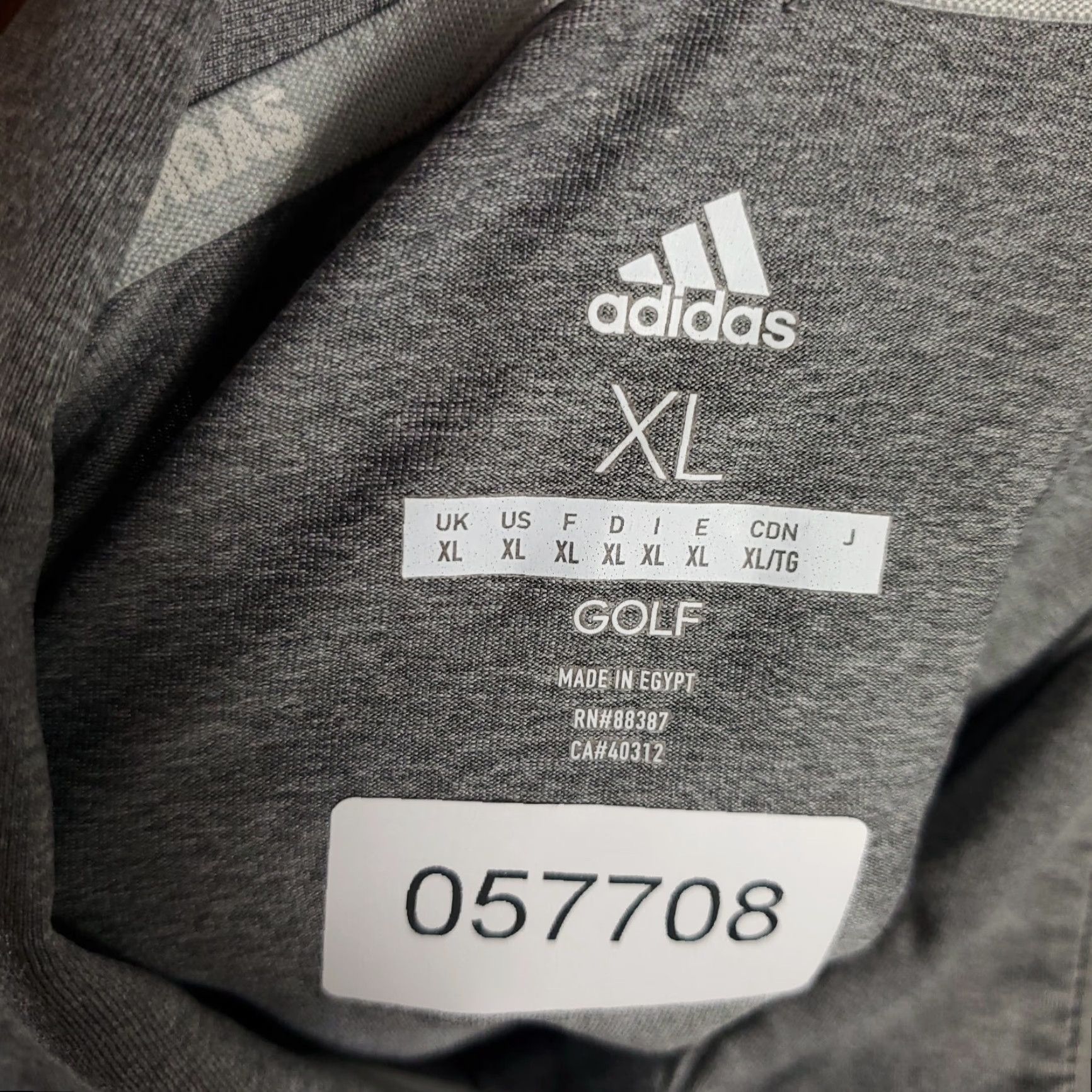 Adidas Adidas Polo Shirt Mens XL Gray Polo Shirt Casual Golf Short Sleeve Size US XL / EU 56 / 4 - 6 Thumbnail