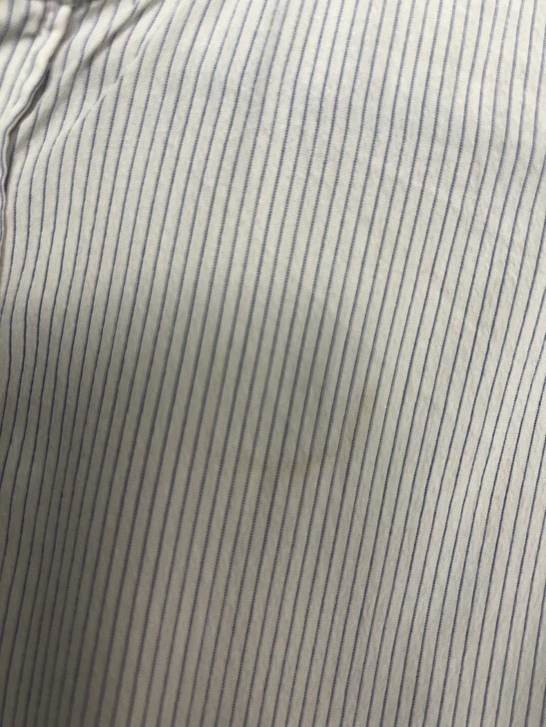 Celine Celine size 38 Striped Bow Tie Mulberry Silk Shirt for Spr Size US M / EU 48-50 / 2 - 4 Thumbnail
