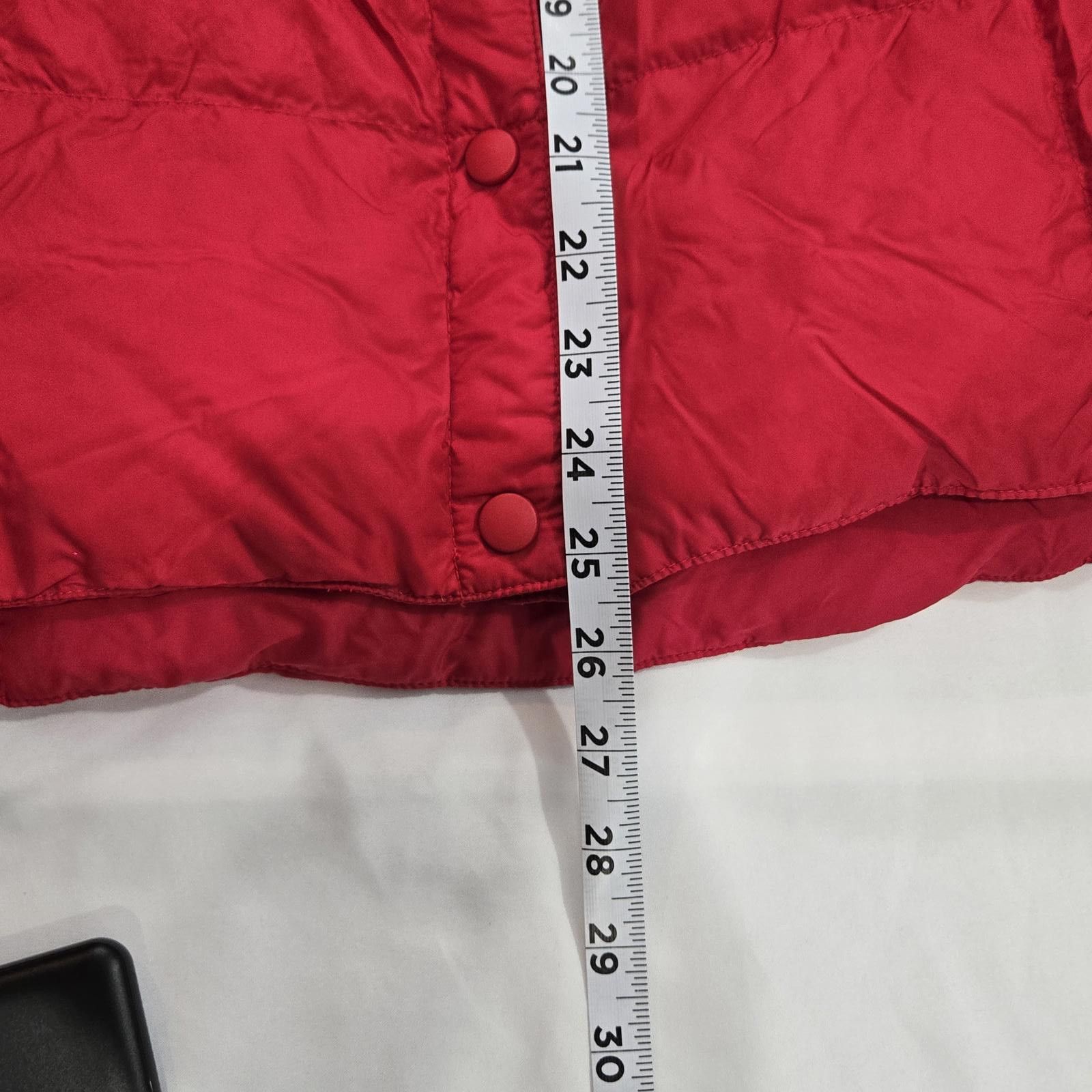Lands' End Lands End Red Puffer Vest Womens XL Down FIlled Size XL / US 12-14 / IT 48-50 - 4 Thumbnail