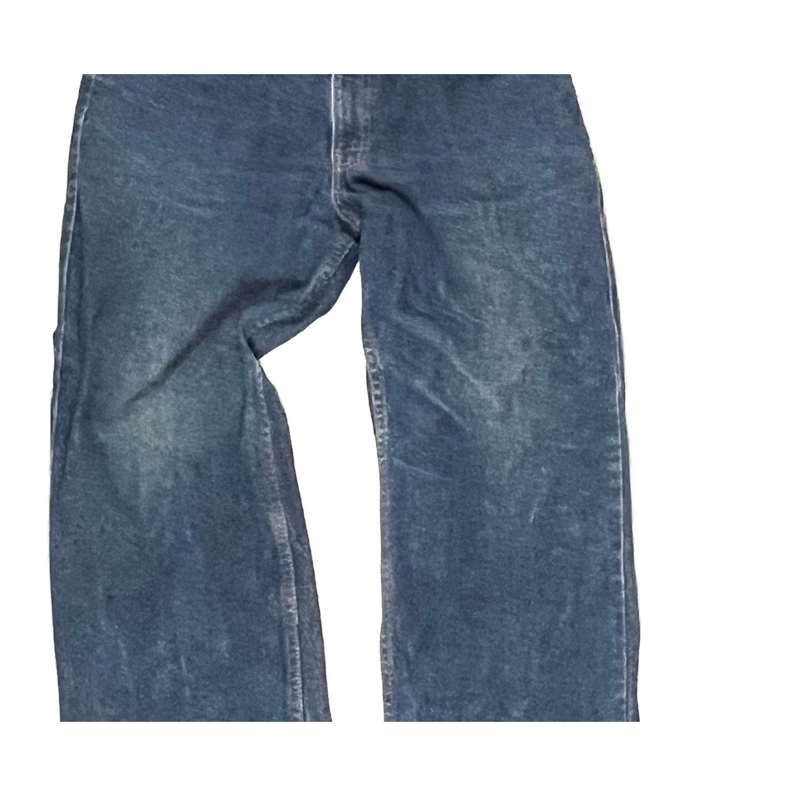 Levi's × Vintage VTG 1980’s Levi’s Orange Tag Straight Leg Denim Jeans 30x34 Size US 32 / EU 48 - 3 Thumbnail