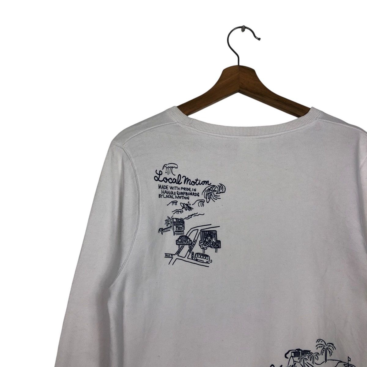 Japanese Brand × Vintage 📌Vintage Sweatshirt Crewneck Honolulu Hawaii Big Logo Size US L / EU 52-54 / 3 - 12 Thumbnail