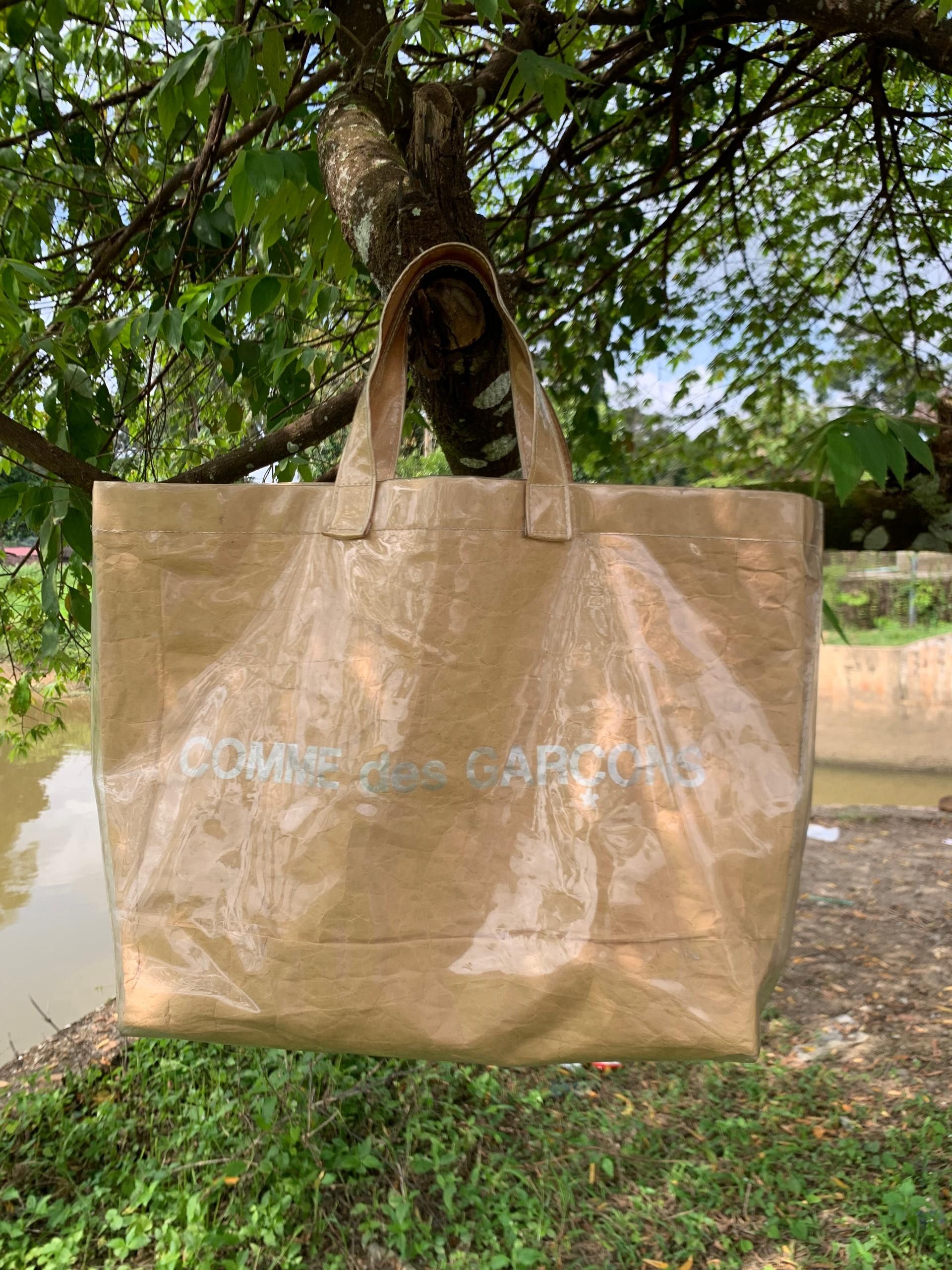 Vintage Comme Des Garcons PVC Tote Bag