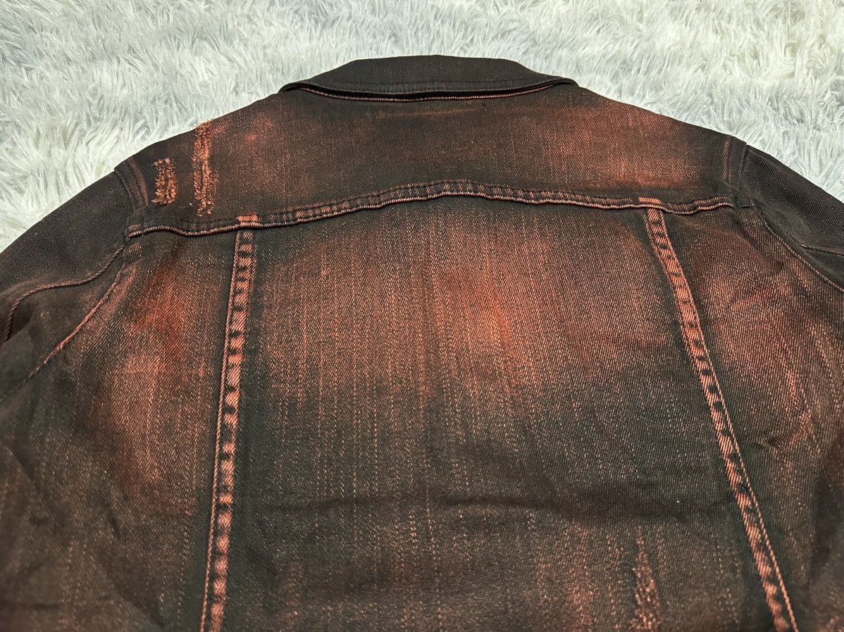 14th Addiction 🔥Y2K Archived Seana Blood Waxed Denim Jacket Vkei Goth Punk Size US M / EU 48-50 / 2 - 15 Thumbnail