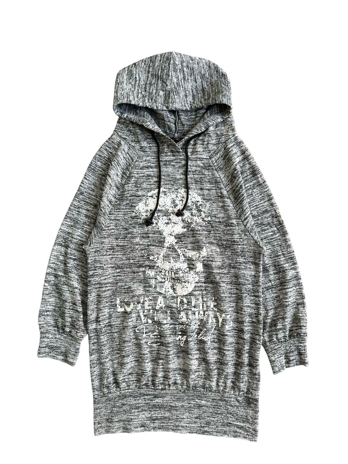 Beauty Beast 2000s BIG SKULL AND CROSS POEM HOODIE SHARK IFSIX LGB STYLE Size L / US 10 / IT 46 - 1 Thumbnail