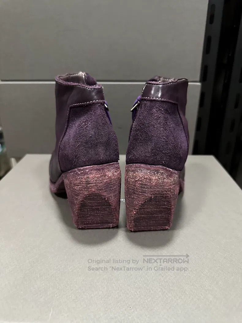 Boris Bidjan Saberi Boris Bidjan Saberi Grape purple horsehide high-heeled boo Size US 5.5 / IT 35.5 - 5 Thumbnail