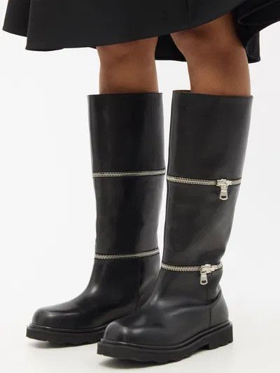 Marni o1y1025 Leather Boots in Black Size US 9 / IT 39 - 4 Thumbnail