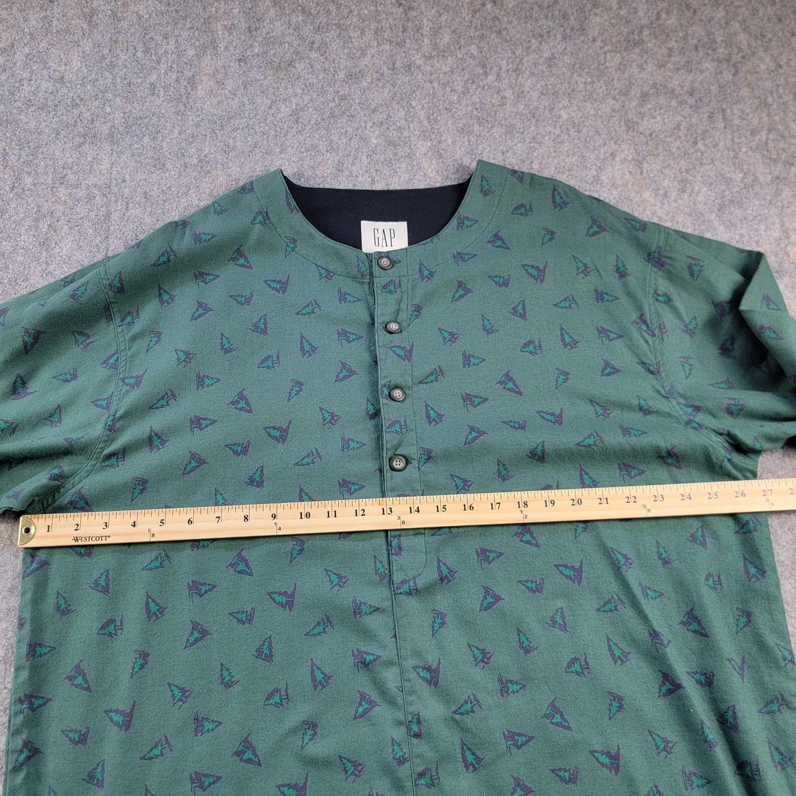 Gap Gap Vintage Tunic Dress Womens Novelty Print Pine Tree Size XL / US 12-14 / IT 48-50 - 5 Thumbnail