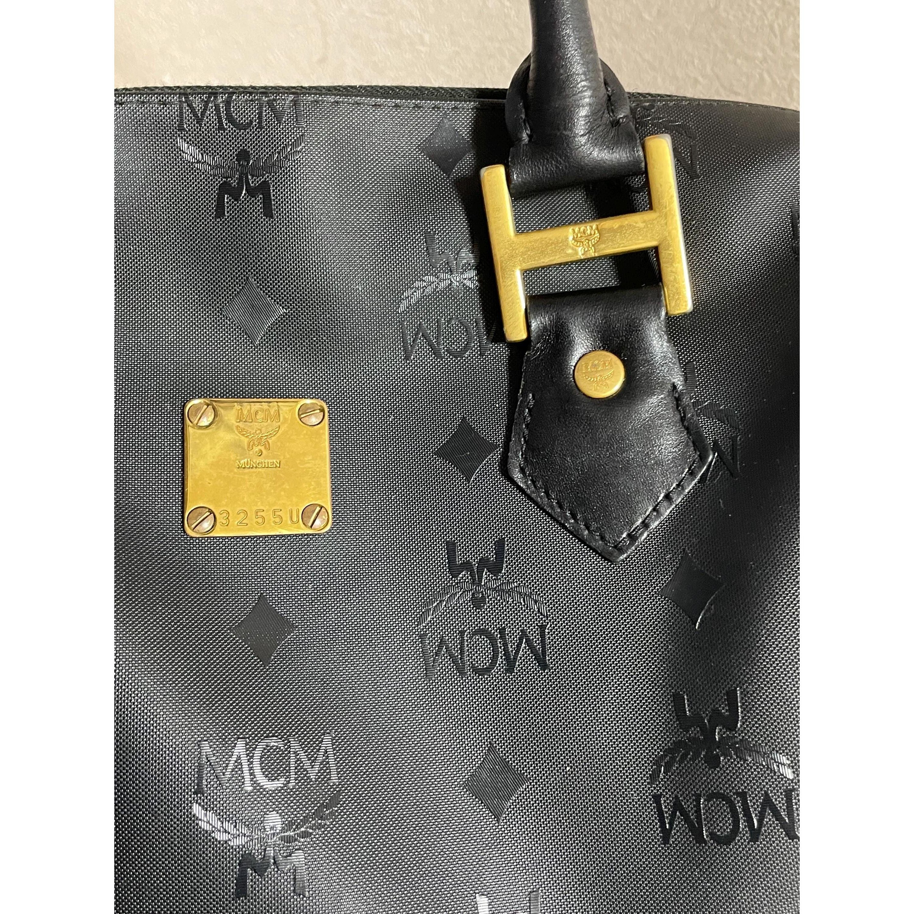 MCM Vintage MCM black monogram speedy bag style handbag. unisex Size ONE SIZE - 8 Thumbnail