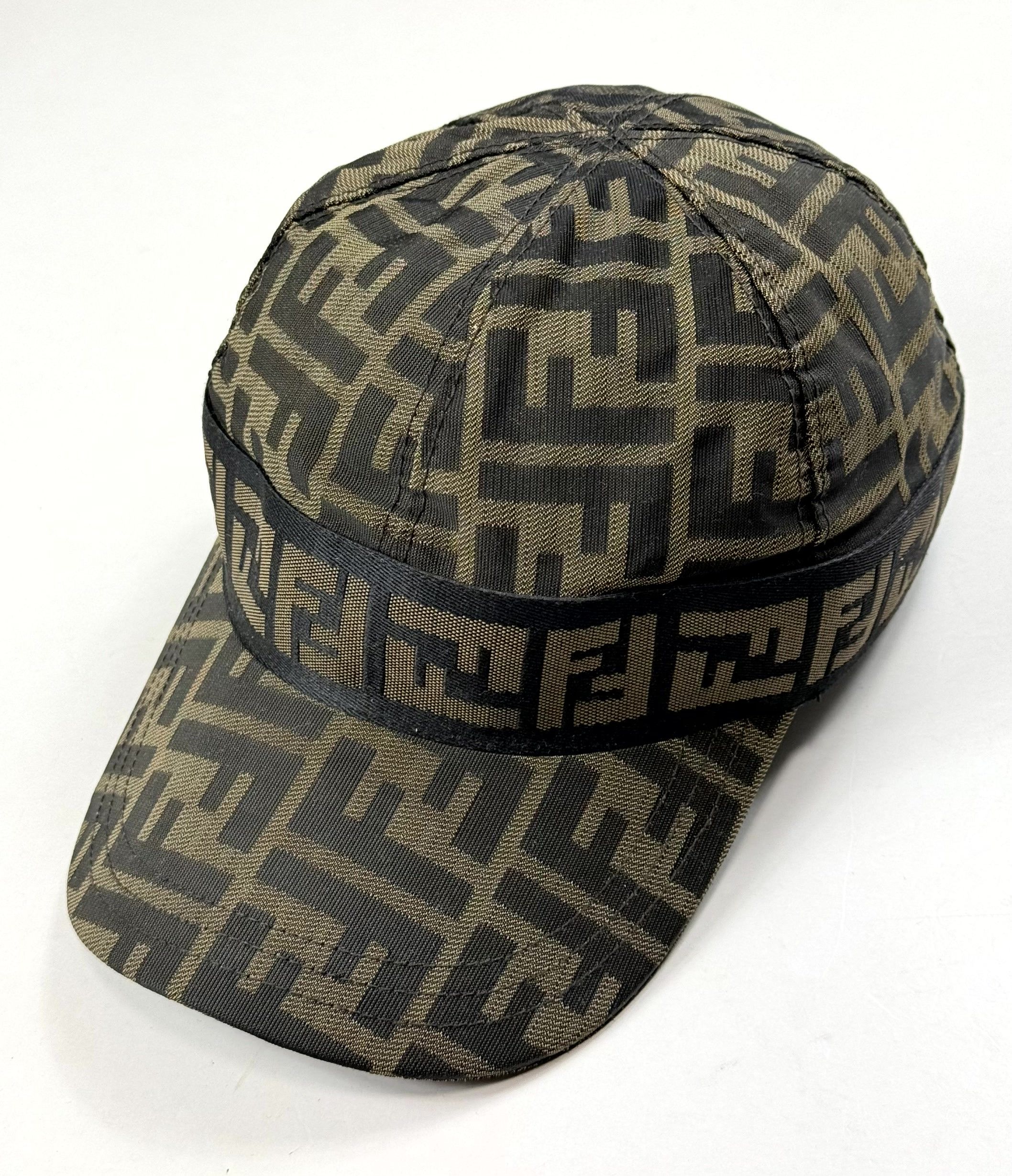 Fendi Fendi Zucca FF Monogram Brown Canvas Baseball Cap Size ONE SIZE - 3 Thumbnail