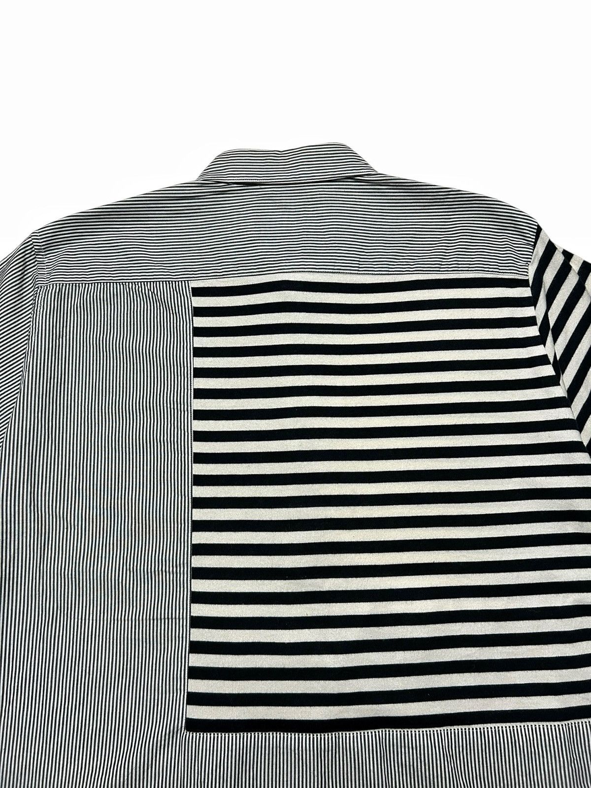 Frapbois × Issey Miyake × Japanese Brand FRAPBOIS Issey Miyake Shirt Short Sleeve Button Up Striped Size US M / EU 48-50 / 2 - 12 Thumbnail