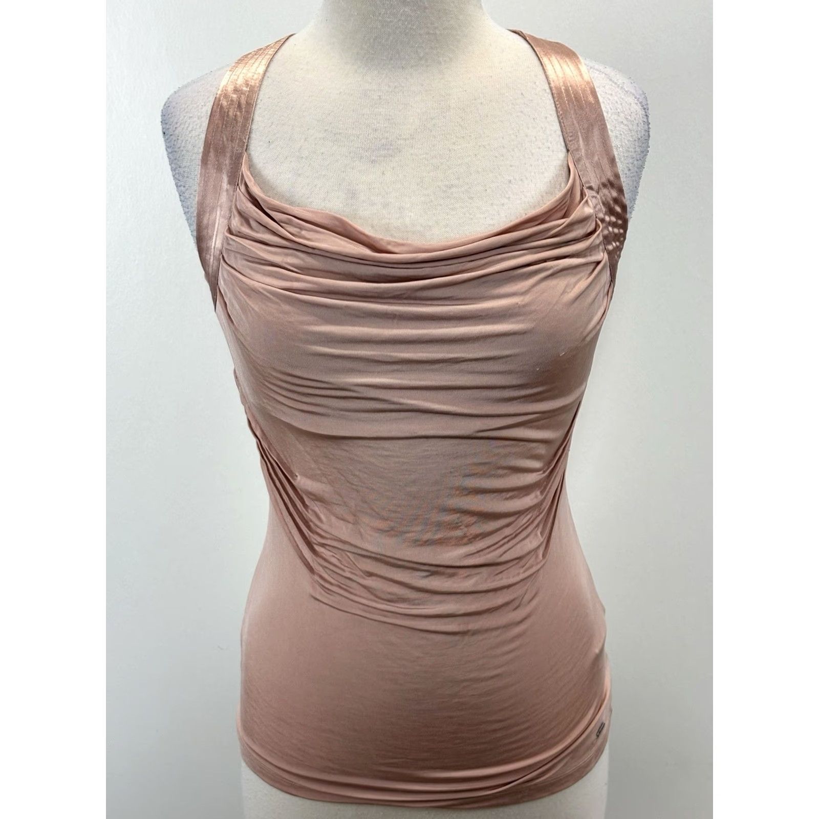 Guess VINTAGE Guess Draped Top Women’s M Sleeveless Pink Baddie Club Fairy Y2K Tank Shirt Size M / US 6-8 / IT 42-44 - 2 Thumbnail