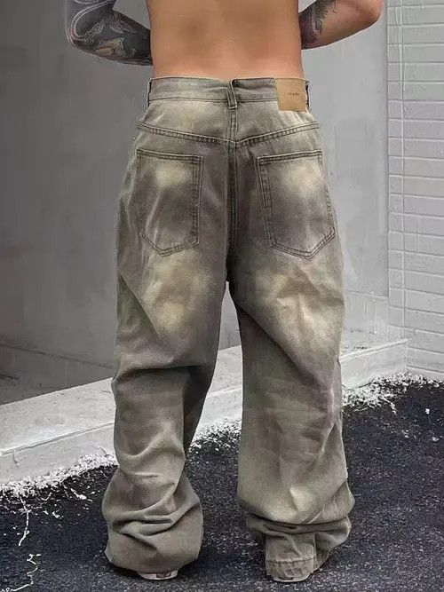 VIBE Faded Wash Wide Leg Baggy Denim Jeans Size US 30 / EU 46 - 4 Thumbnail