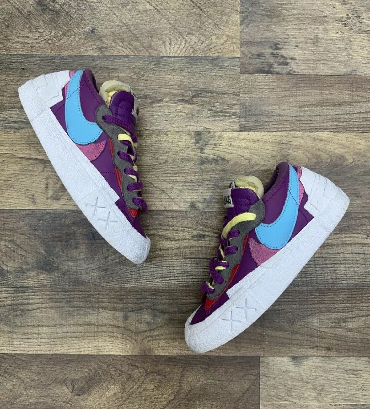 Kaws × Nike Nike KAWS x sacai x Blazer Low Purple Dusk Size US 4.5 / IT 34.5 - 1 Thumbnail