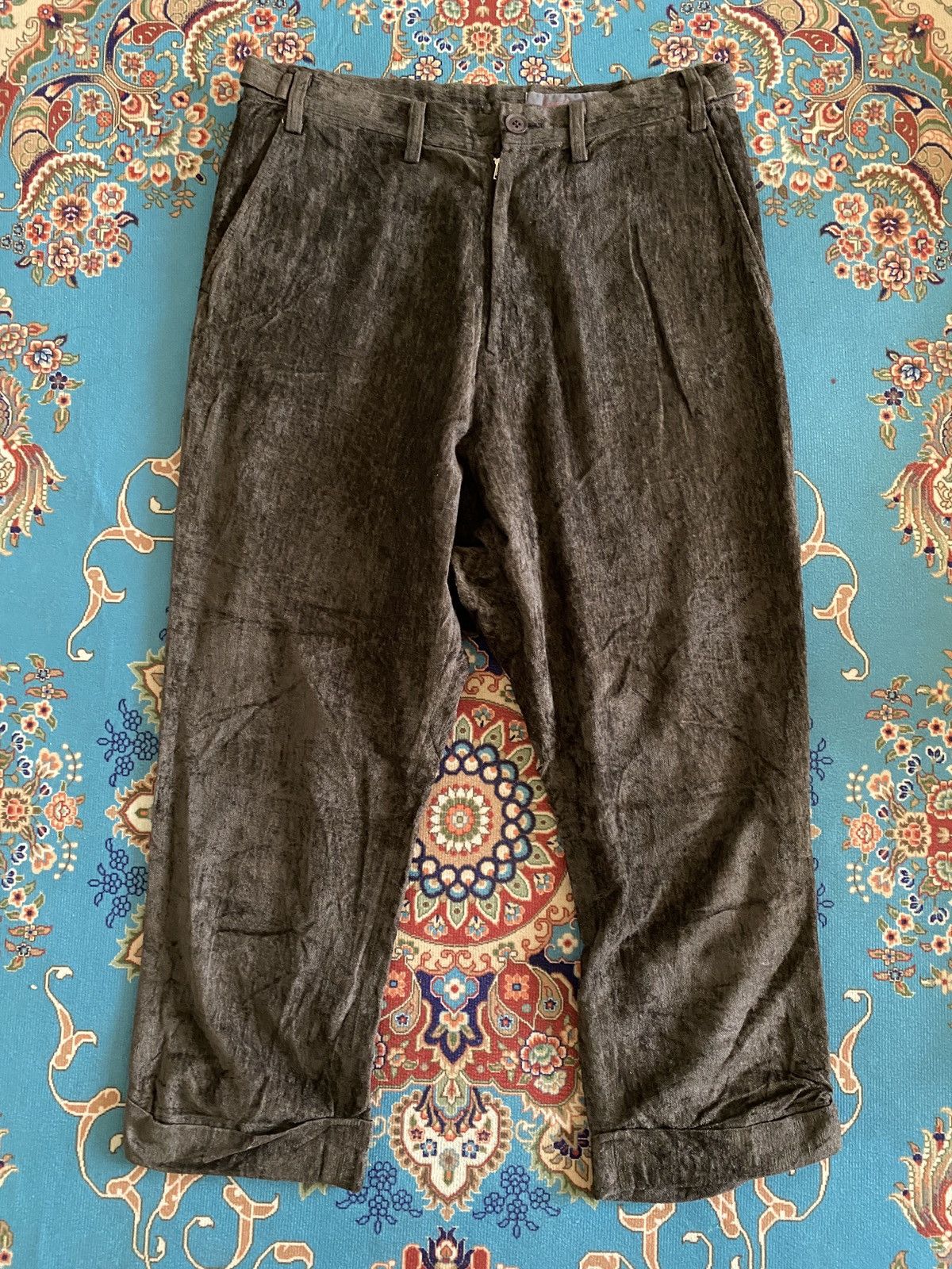 Yohji Yamamoto Japanese Brand Yohji Yamamoto + Noir 3/4 Pant Size US 30 / EU 46 - 2 Thumbnail