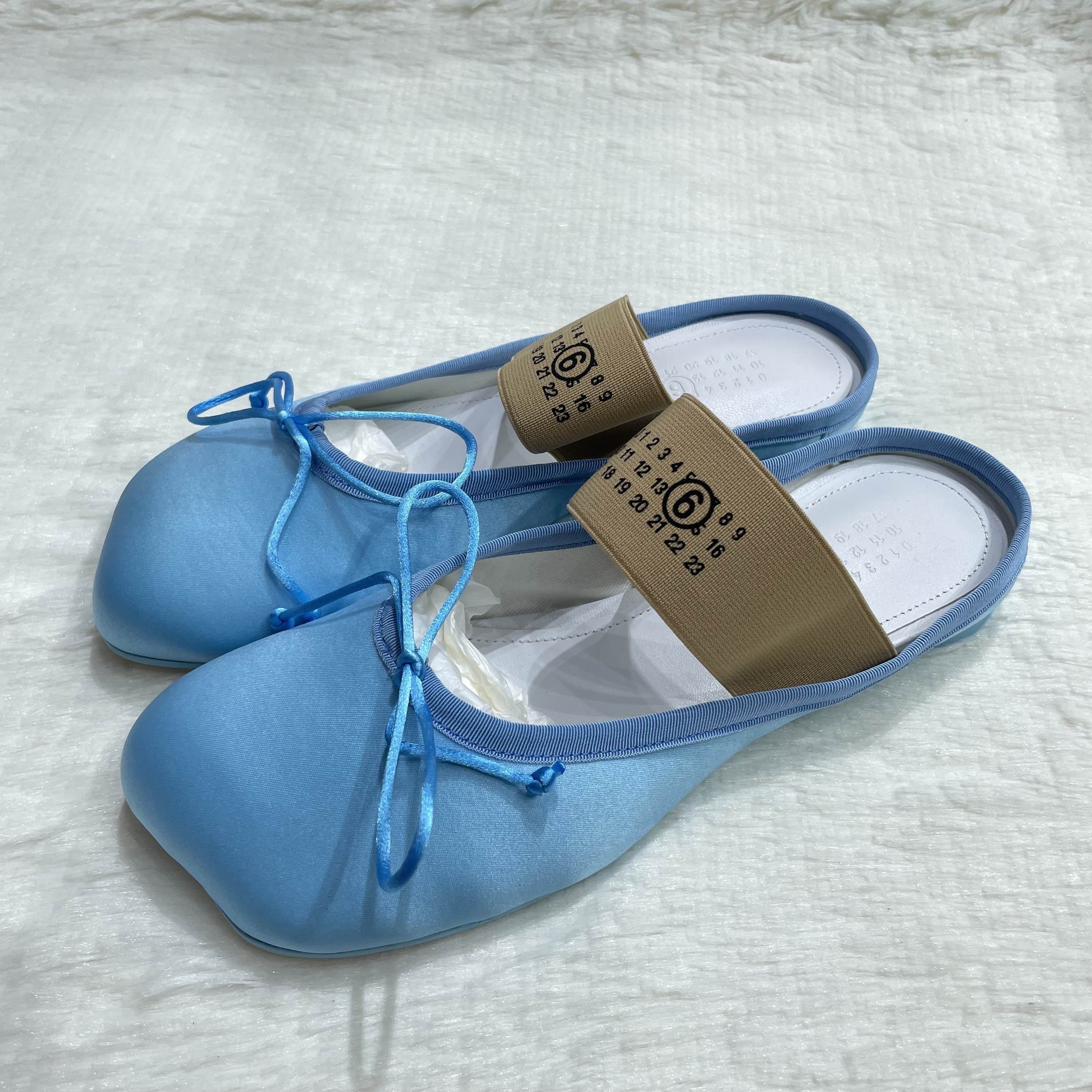 MM6 MM6 Maison Margiela Satin Logo Mules Size 37 Size US 7 / IT 37 - 1 Thumbnail