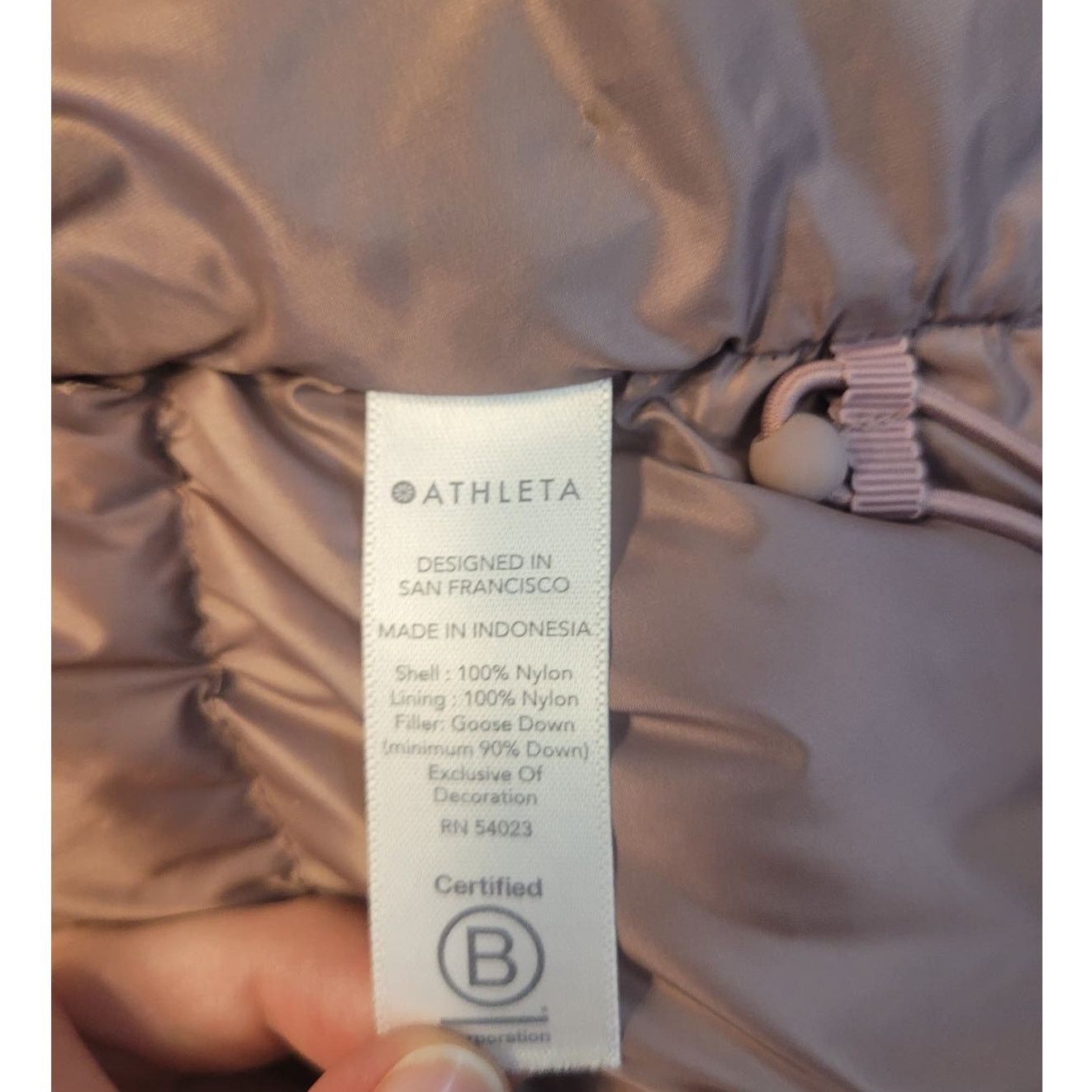 Athleta Athleta S800 Fill Lofty Duck Down Full Zip Puffer Vest Pink Size S / US 4 / IT 40 - 12 Thumbnail