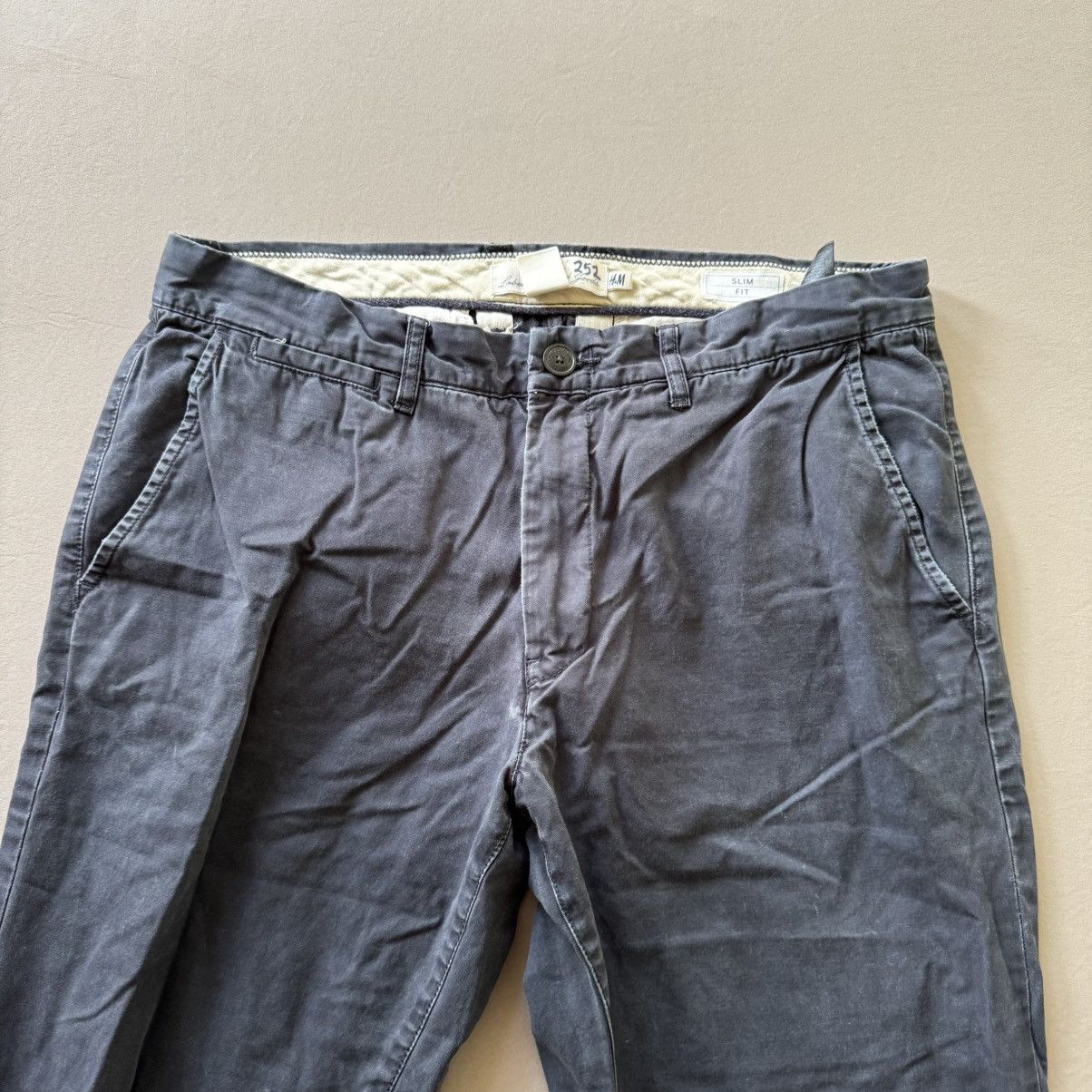 H&M H&M L.O.G.G. SLIM-FIT COTTON CHINOS Size US 32 / EU 48 - 3 Thumbnail