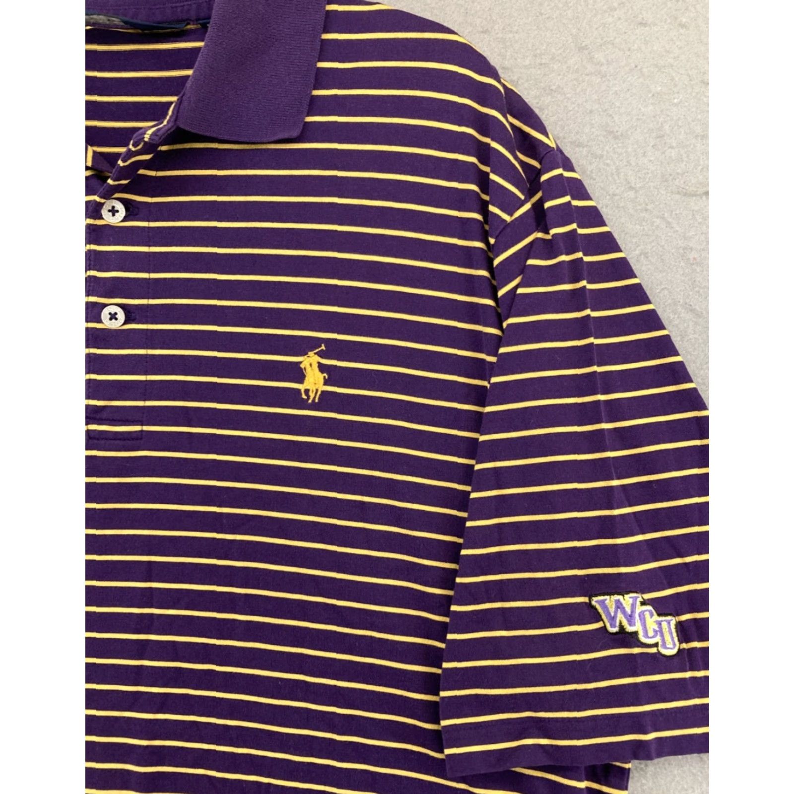Ralph Lauren VINTAGE Ralph Lauren Polo Golf Shirt Mens Small Purple Striped Adult Small Purple Striped Polo Golf Mens S Small Purple Striped Size US S / EU 44-46 / 1 - 2 Thumbnail