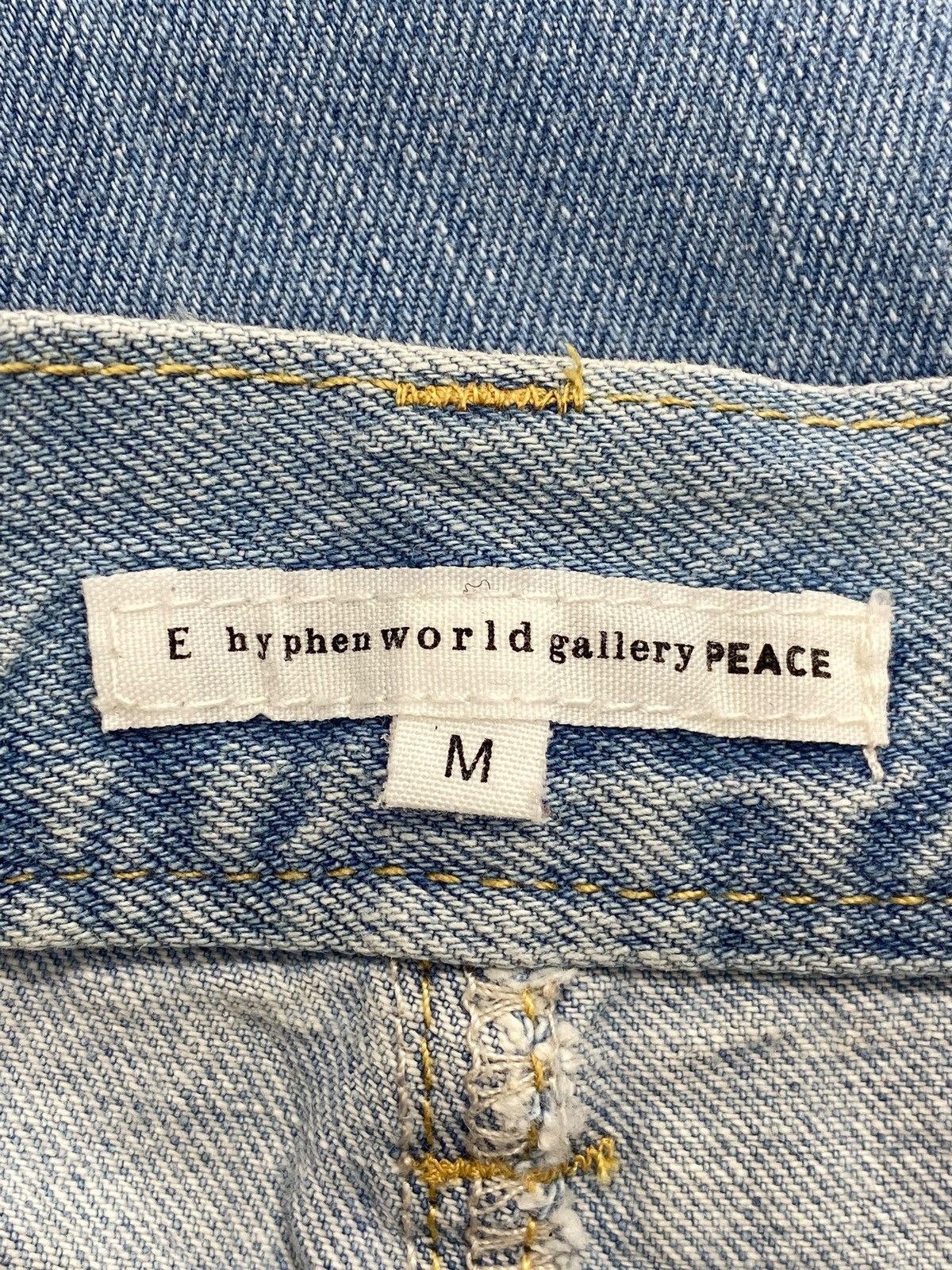 Japanese Brand Japanese hyphenworld Faded Wash Hairy leg Distress Jeans Size US 30 / EU 46 - 12 Thumbnail