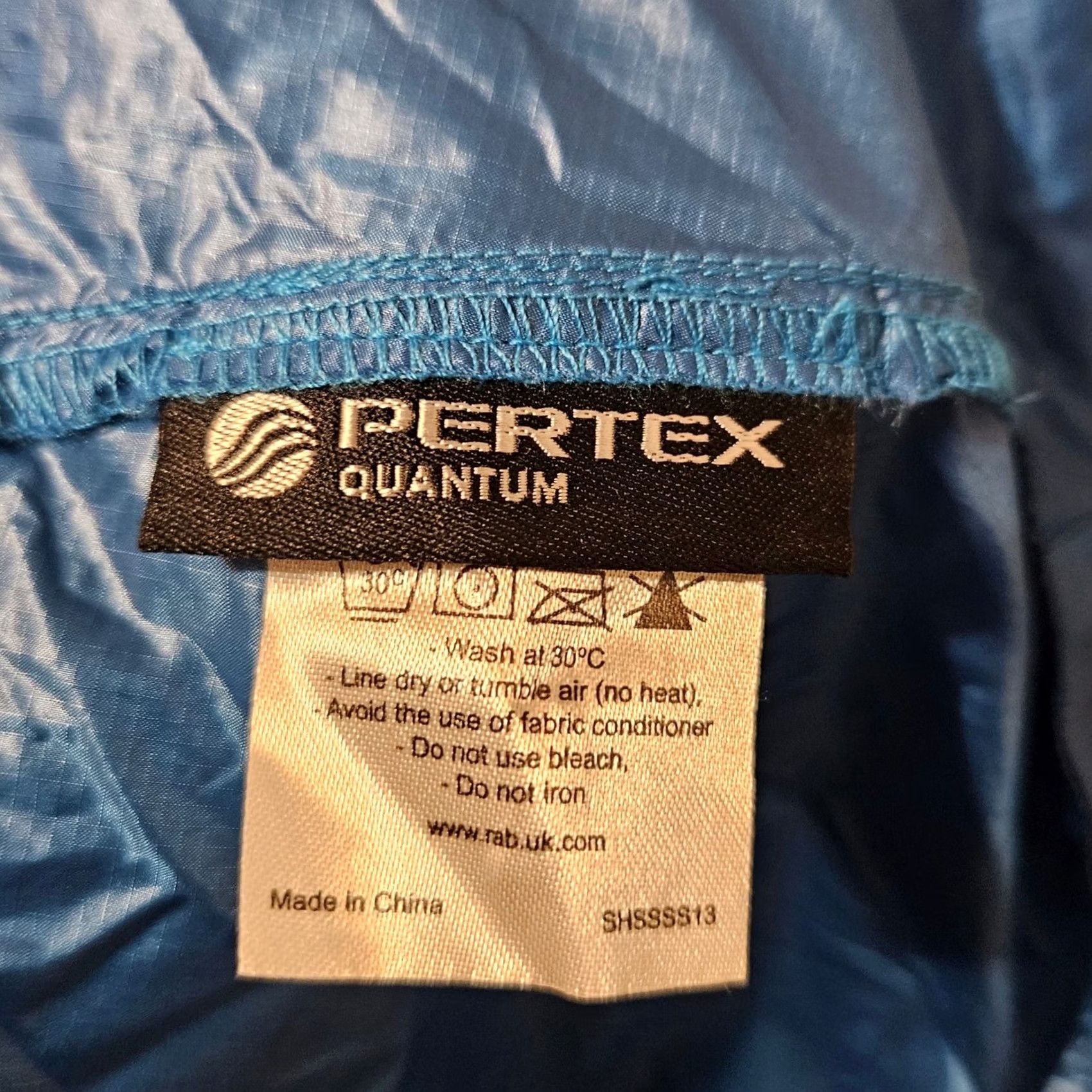 Rab RAB Wind Jacket Men's Large Blue Pertex Ripstop Packable Size US L / EU 52-54 / 3 - 5 Thumbnail