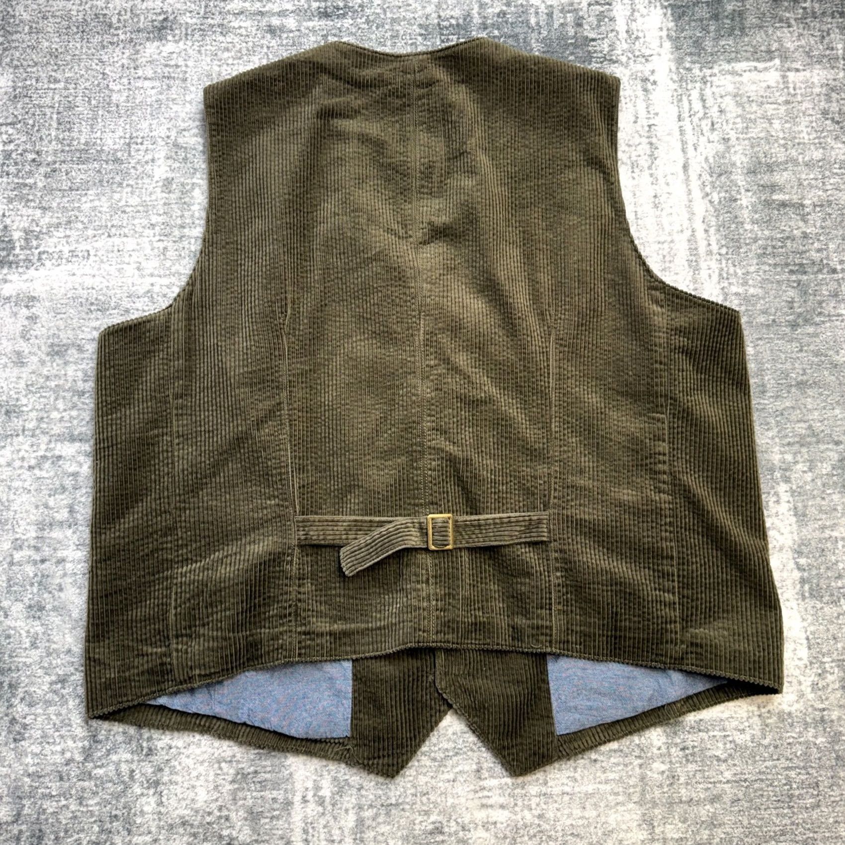 The Territory Ahead Territory Ahead Waistcoat Mens 2XL Olive Green Corduroy Suit Vest Size US XXL / EU 58 / 5 - 6 Thumbnail