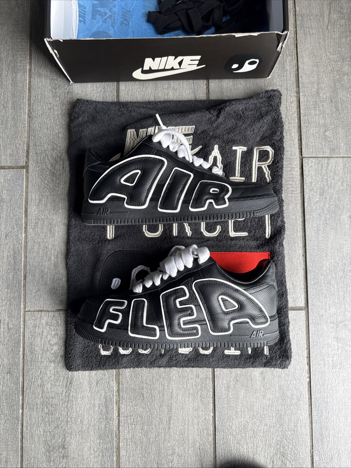 Cactus Plant Flea Market CPFM Nike Air Force 1 Black Size US 10 / EU 43 - 1 Thumbnail