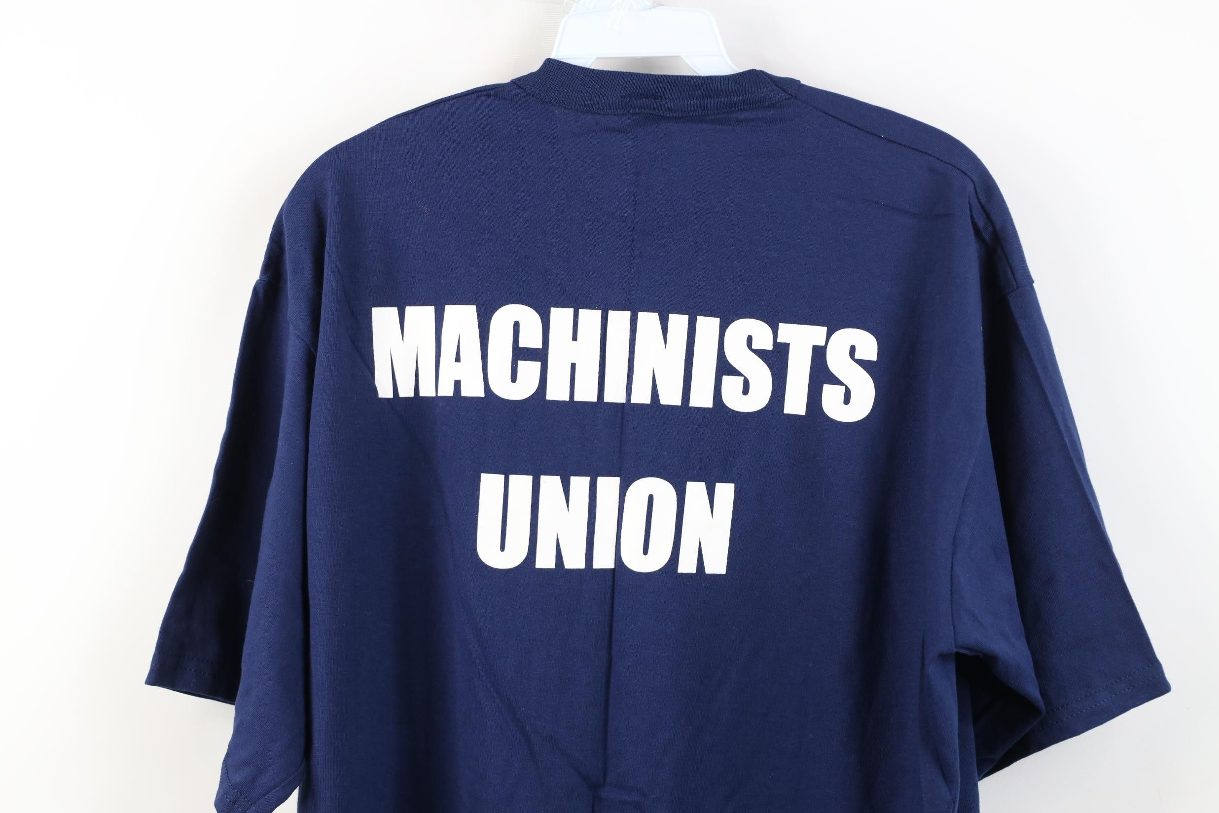 Vintage Deadstock Vintage 90s IAM Machinist Aerospace Union T-Shirt Size US XL / EU 56 / 4 - 12 Thumbnail