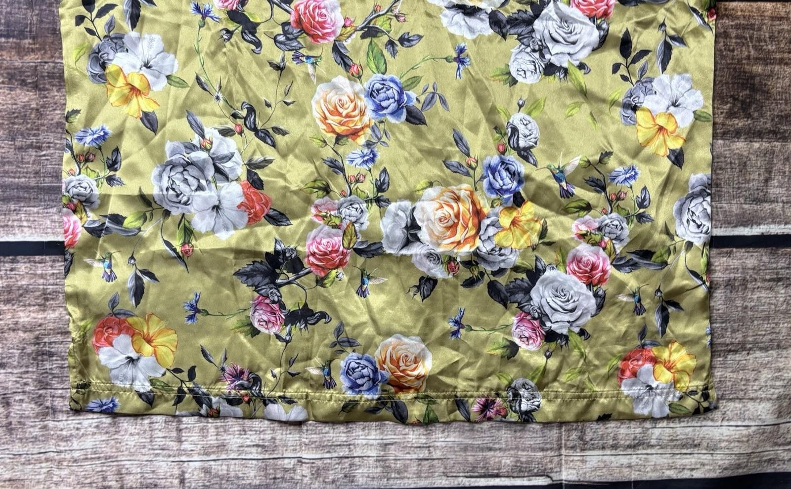 Other Drill Clothing Co Camp Shirt Mens XL Satin Floral Button Up Size US XL / EU 56 / 4 - 7 Thumbnail