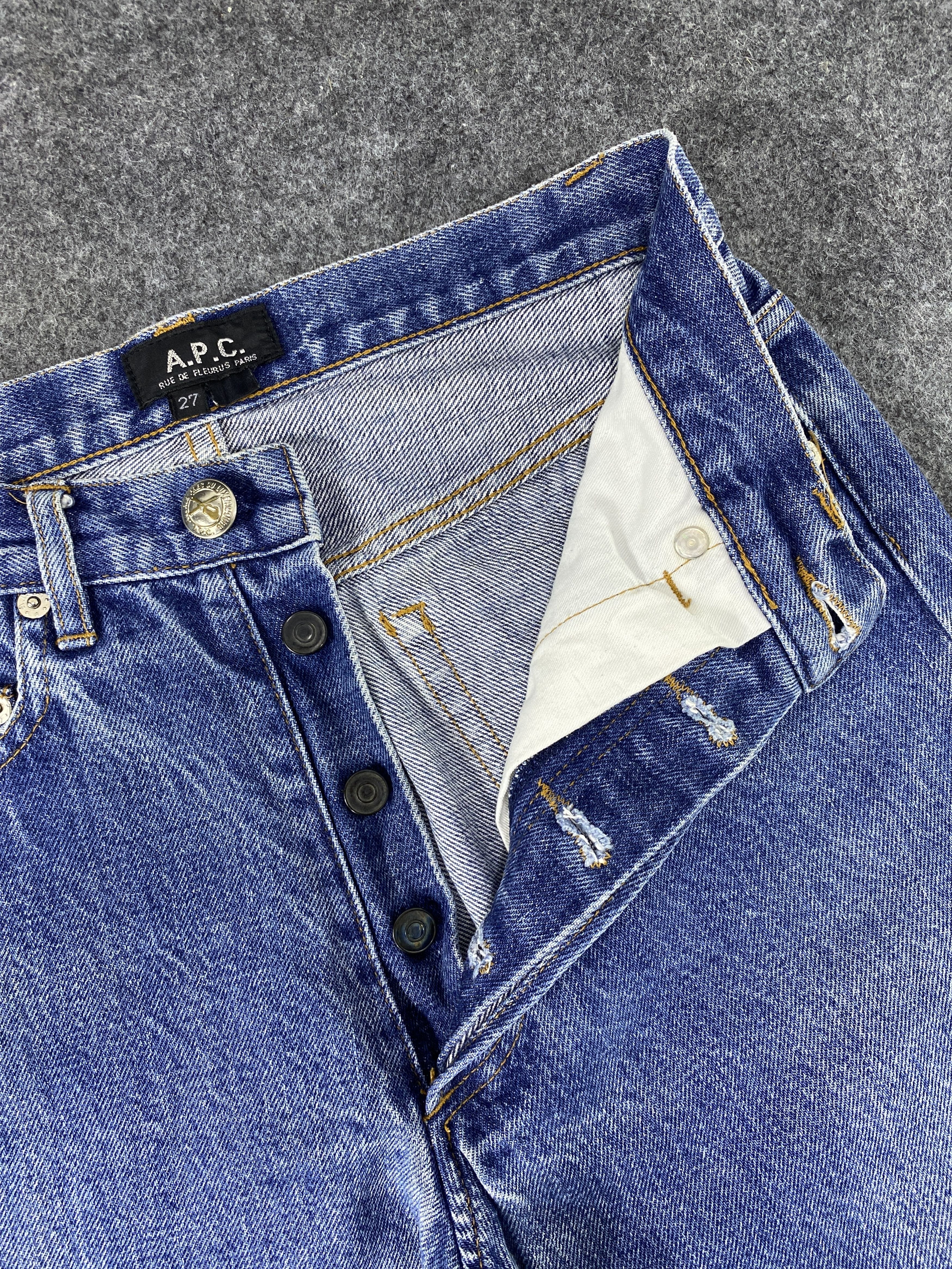 A.P.C. APC Blue Wash Jeans - J1127 Size US 26 / EU 42 - 7 Thumbnail