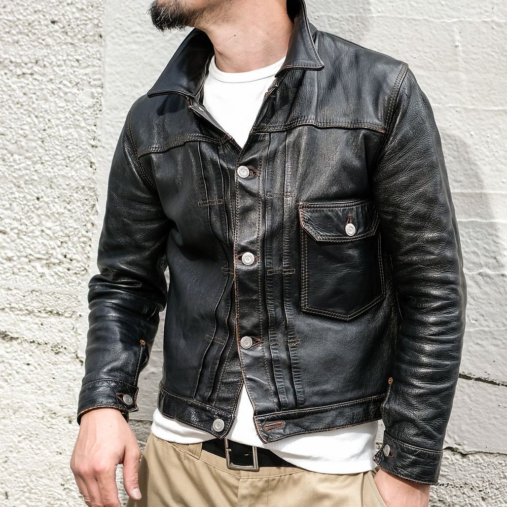 Fine Creek Fine Creek Leathers Japan - Lynchburg Leather Jacket Size US M / EU 48-50 / 2 - 3 Thumbnail
