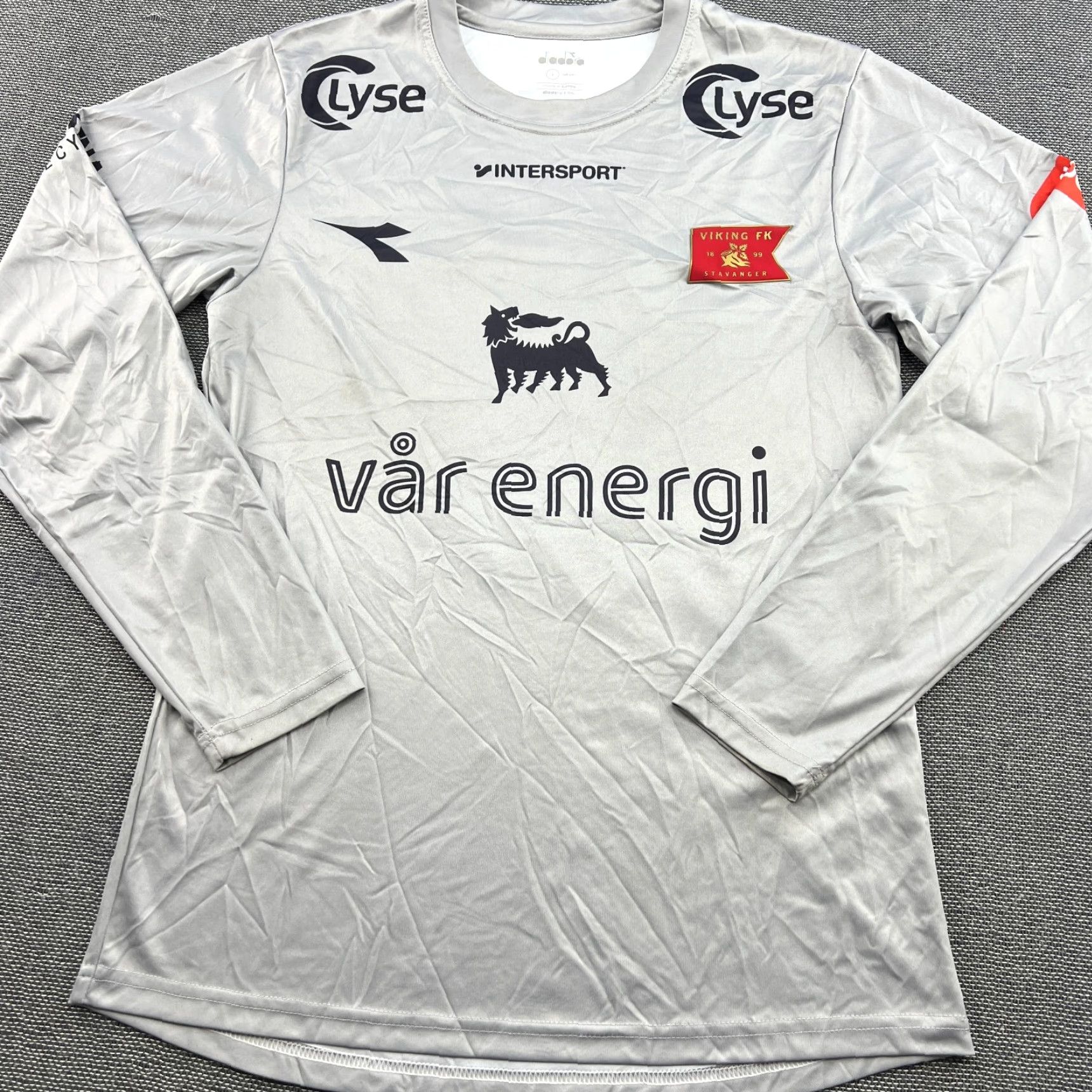Diadora Diadora Viking FK Football Jersey Mens Small Gray Long Sleeve Shirt Sport Size US S / EU 44-46 / 1 - 3 Thumbnail