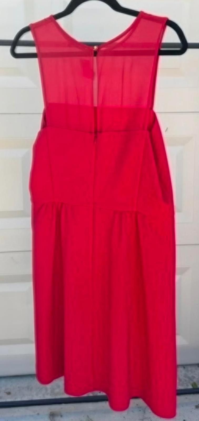 Banana Republic Stunning Red Sheer Dress by Banana Republic - Size 16 Size XXL / US 16-18 / IT 52-54 - 2 Thumbnail