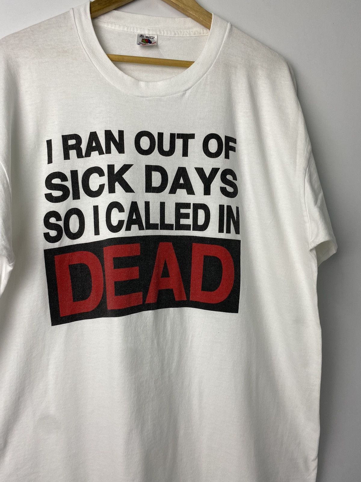 RARE! Vintage 90’s Quote Tees So Called In Dead Promo