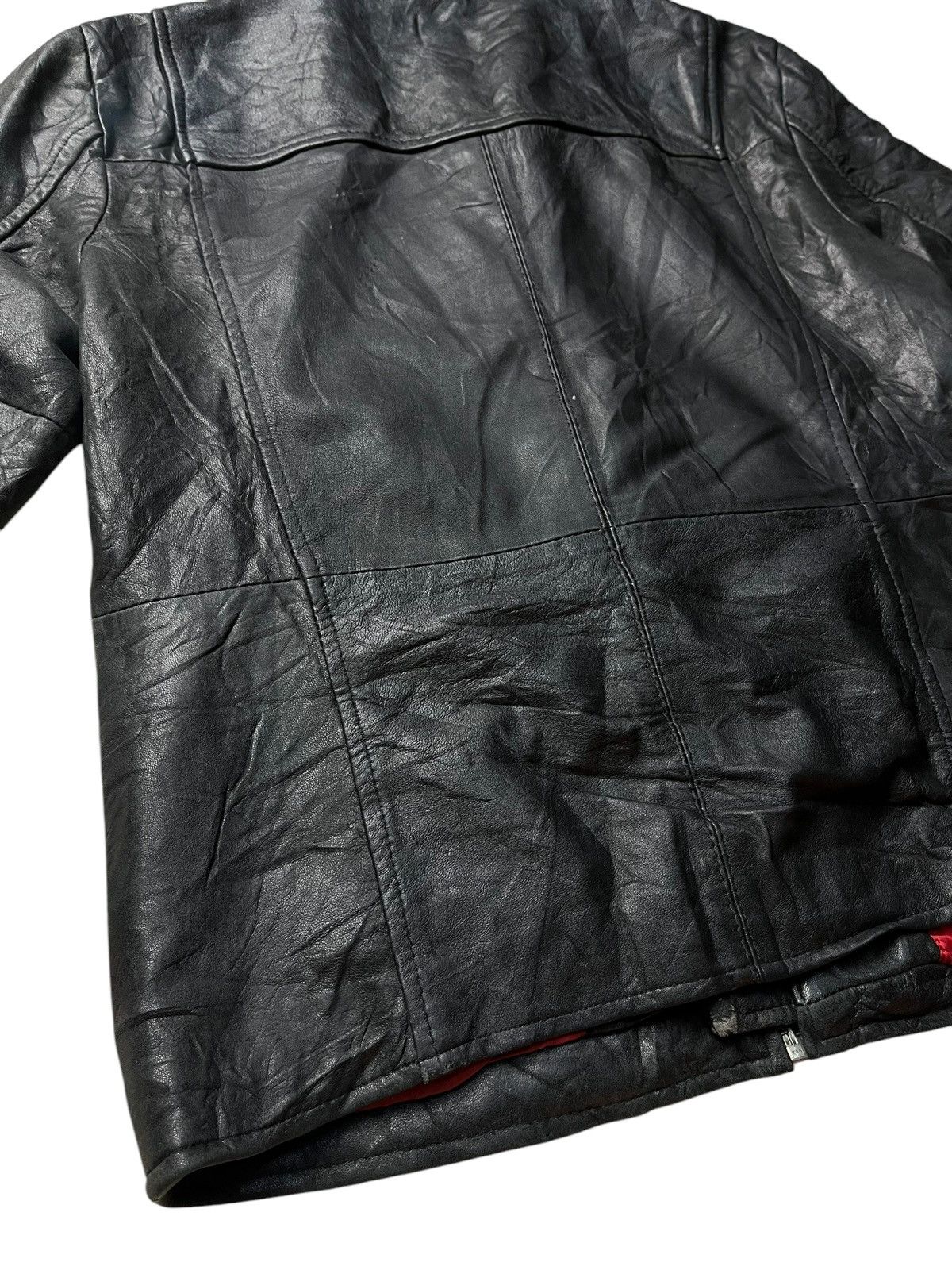 If Six Was Nine RUBIK GENUINE LEATHER LGB STYLE ZIPPED UP JACKET Size US L / EU 52-54 / 3 - 15 Thumbnail