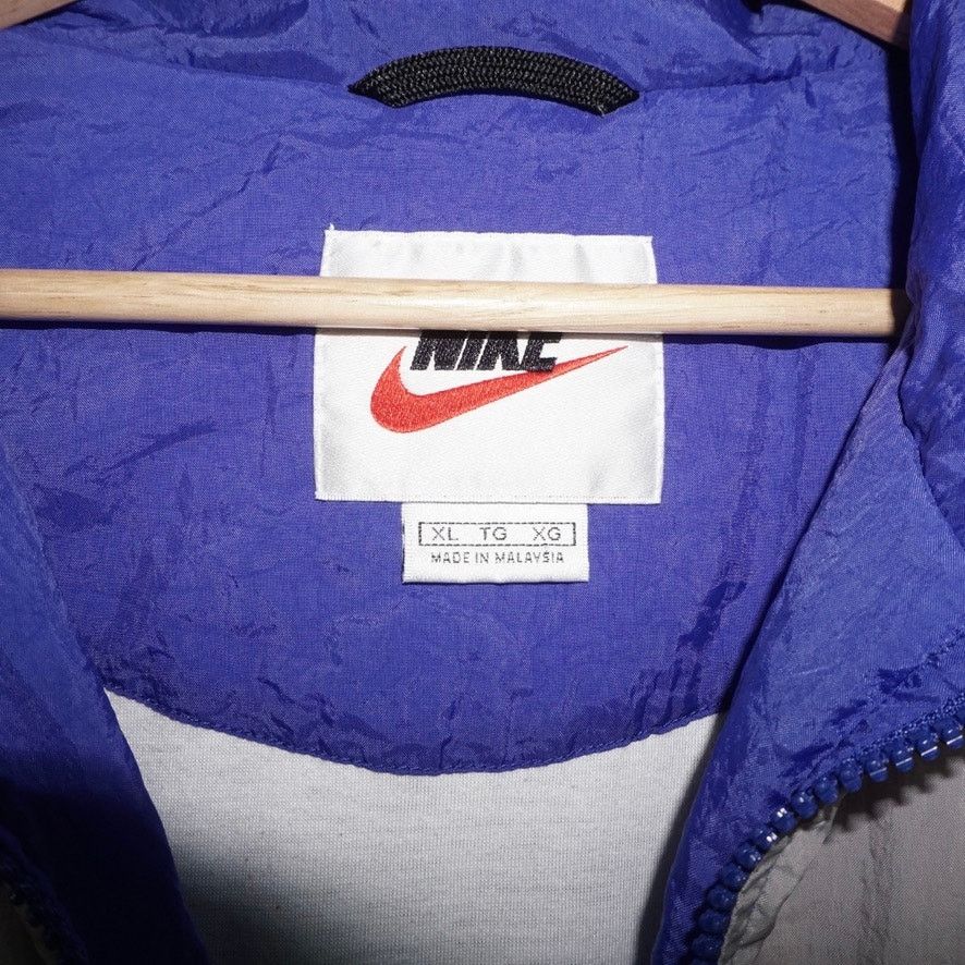 Nike XL - Vintage Y2K Nike embroider 90s purple/gray windbreaker Size US XL / EU 56 / 4 - 3 Thumbnail
