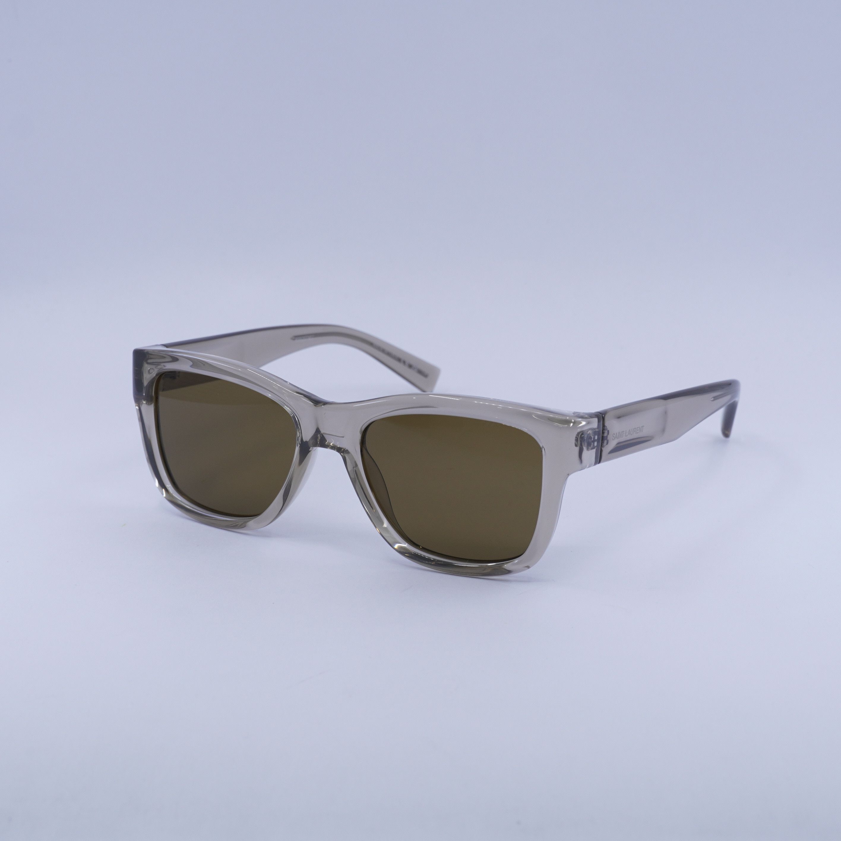 Saint Laurent Paris New Saint Laurent SL674 005 Transparent Beige Sunglasses Size ONE SIZE - 1 Thumbnail