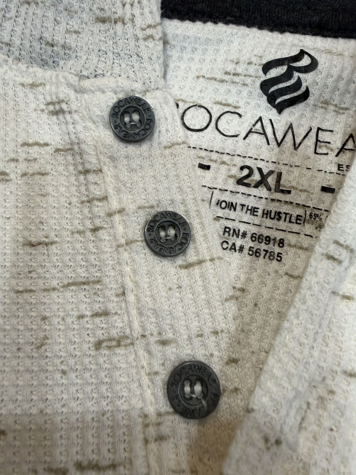 Rocawear Rocawear Waffle Knit Hoodie 2XL Y2K Streetwear Oversized Size US XXL / EU 58 / 5 - 8 Thumbnail