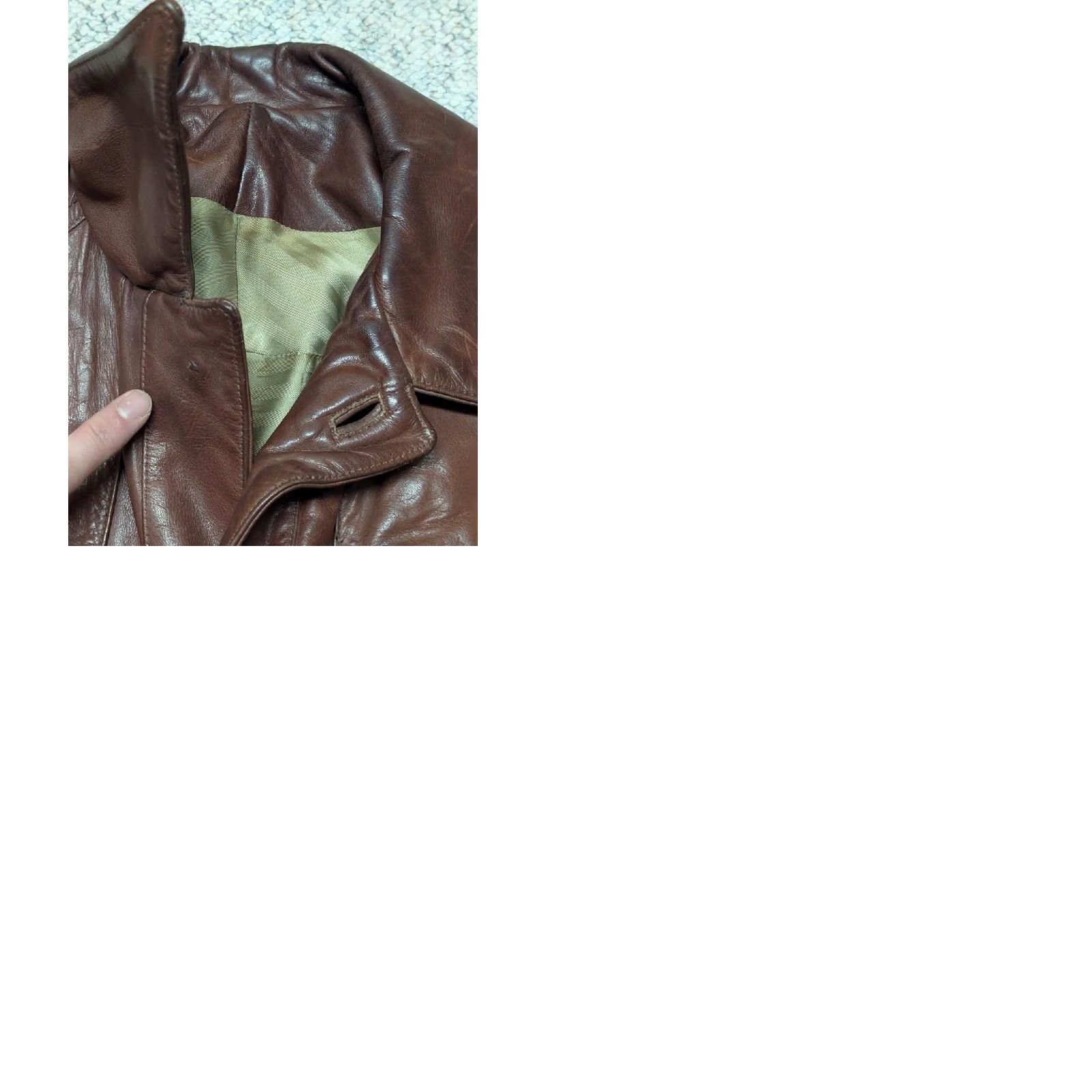 Vintage VINTAGE 1950s HORSEHIDE brown leather BELTED jacket coat 38 MOTORCYCLE norfolk Mens Size US S / EU 44-46 / 1 - 10 Thumbnail