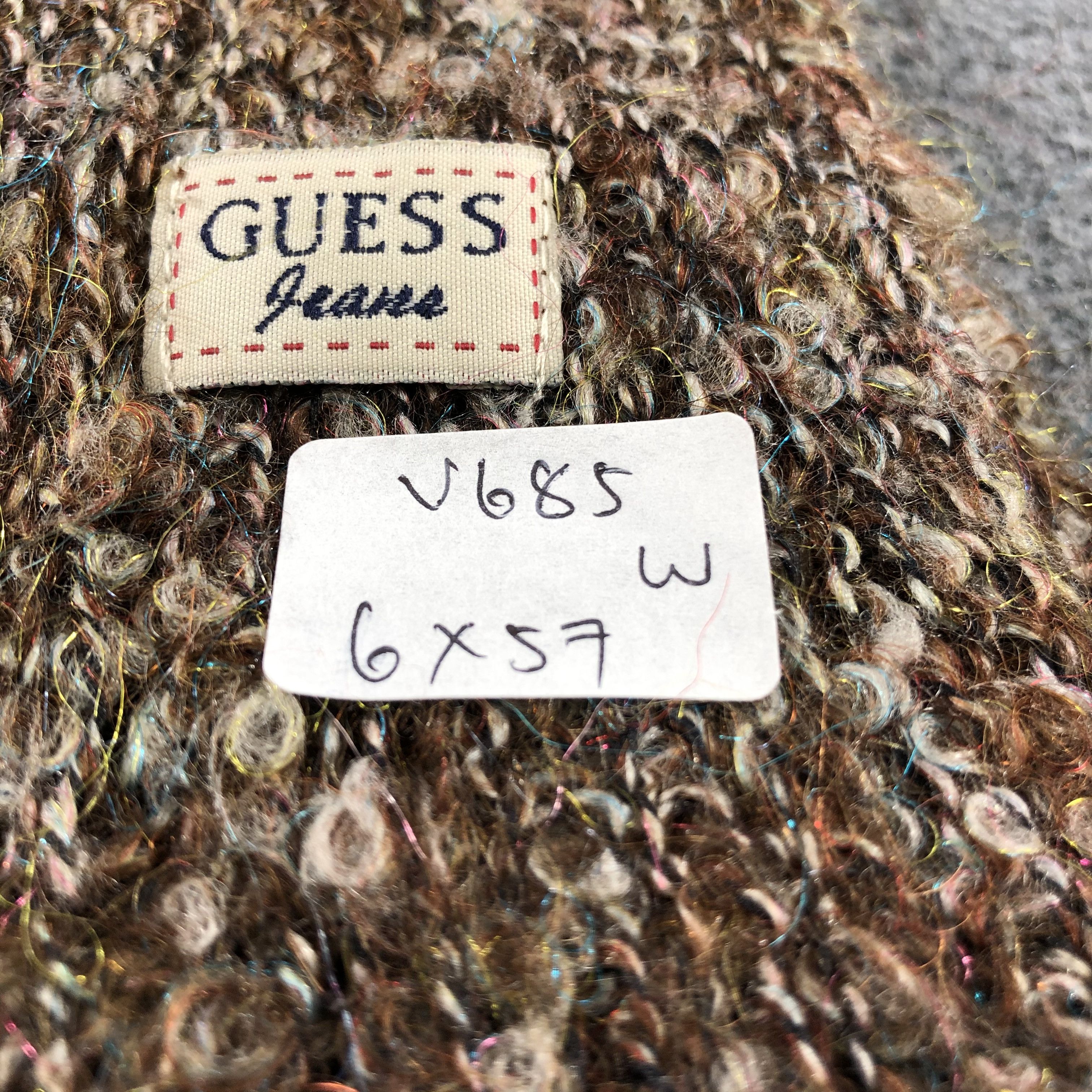 Guess Guess Jeans Wool Scarf Muffler V685 Size ONE SIZE - 6 Thumbnail